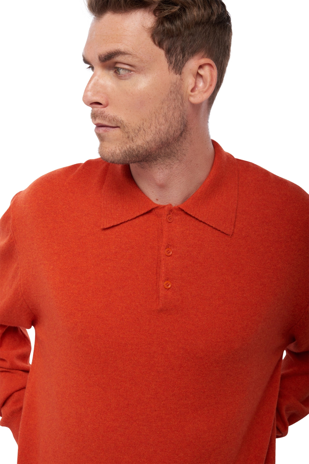 Alexandre aus Kaschmir für Herren - Paprika - Mahogany