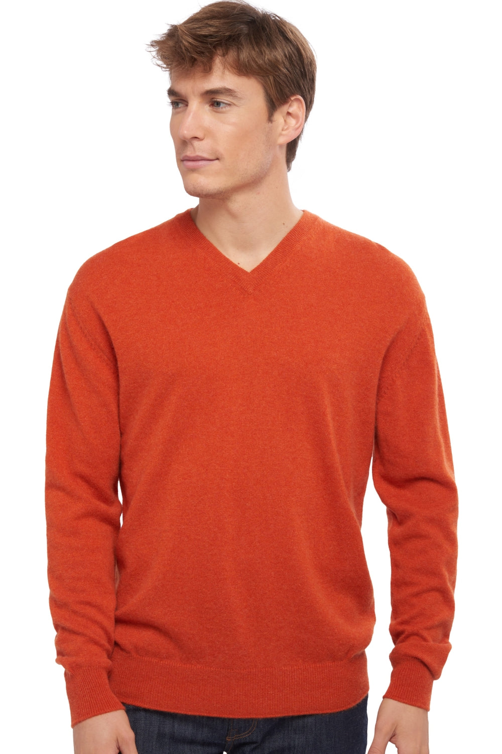 Gaspard aus Kaschmir für Herren - paprika - Mahogany