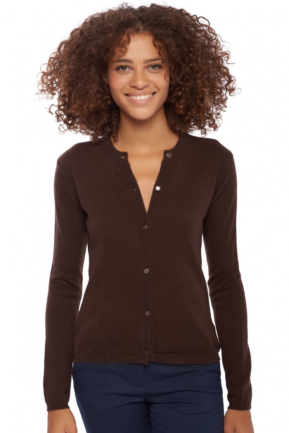 Chloe aus Kaschmir Damen - capuccino - Mahogany