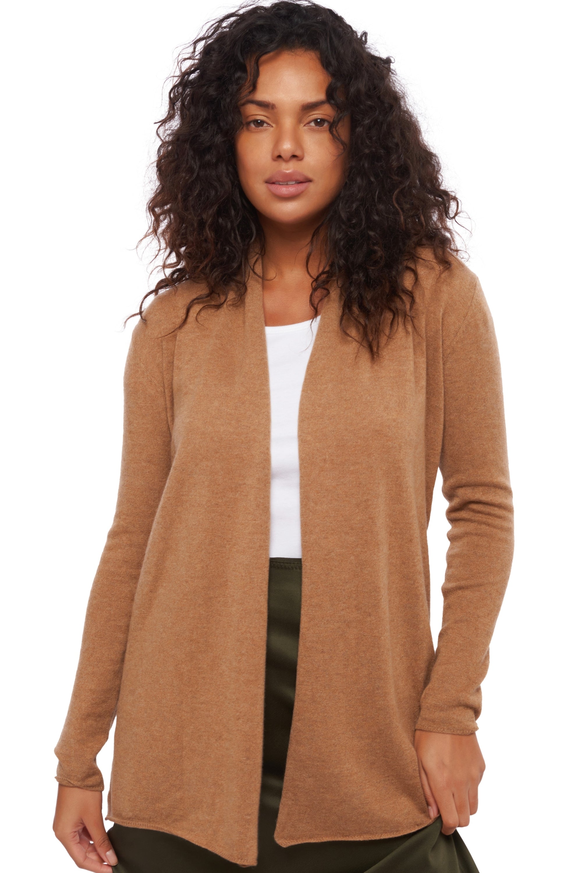 Pucci aus Kaschmir für Damen - camel chiné - Mahogany