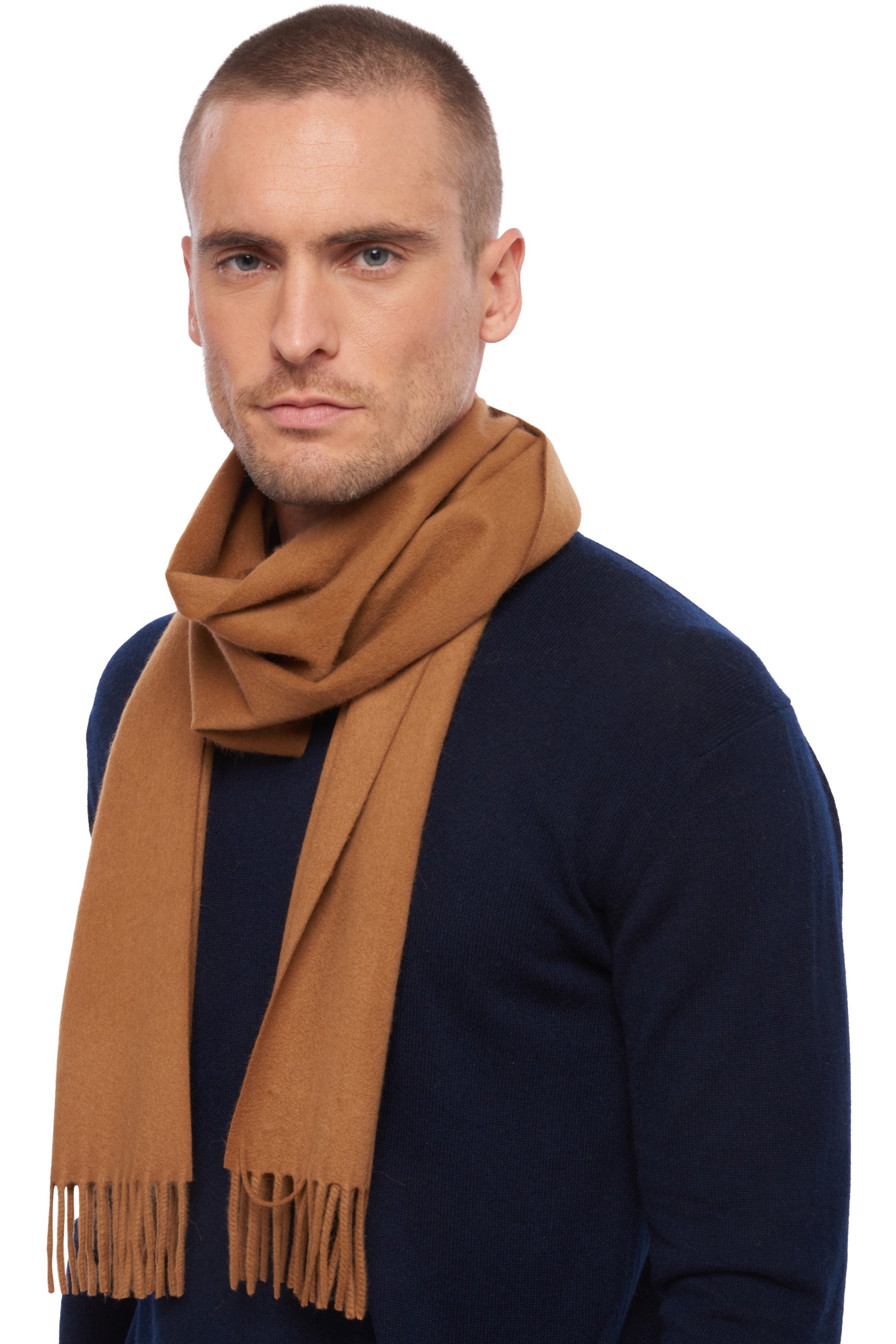 Schal aus Vikunja, 100 % Vikunja, unisex, normal / 2 und 4 Fäden, fein gewebt, Mahogany