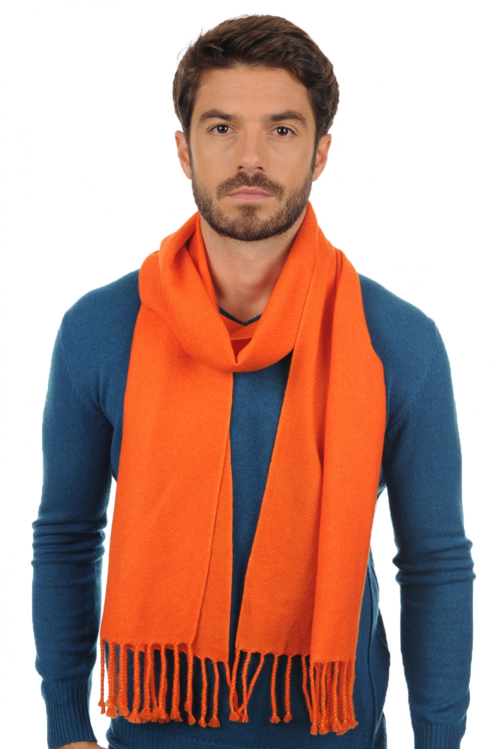 Zak200 aus Kaschmir für Herren - Orange - Mahogany