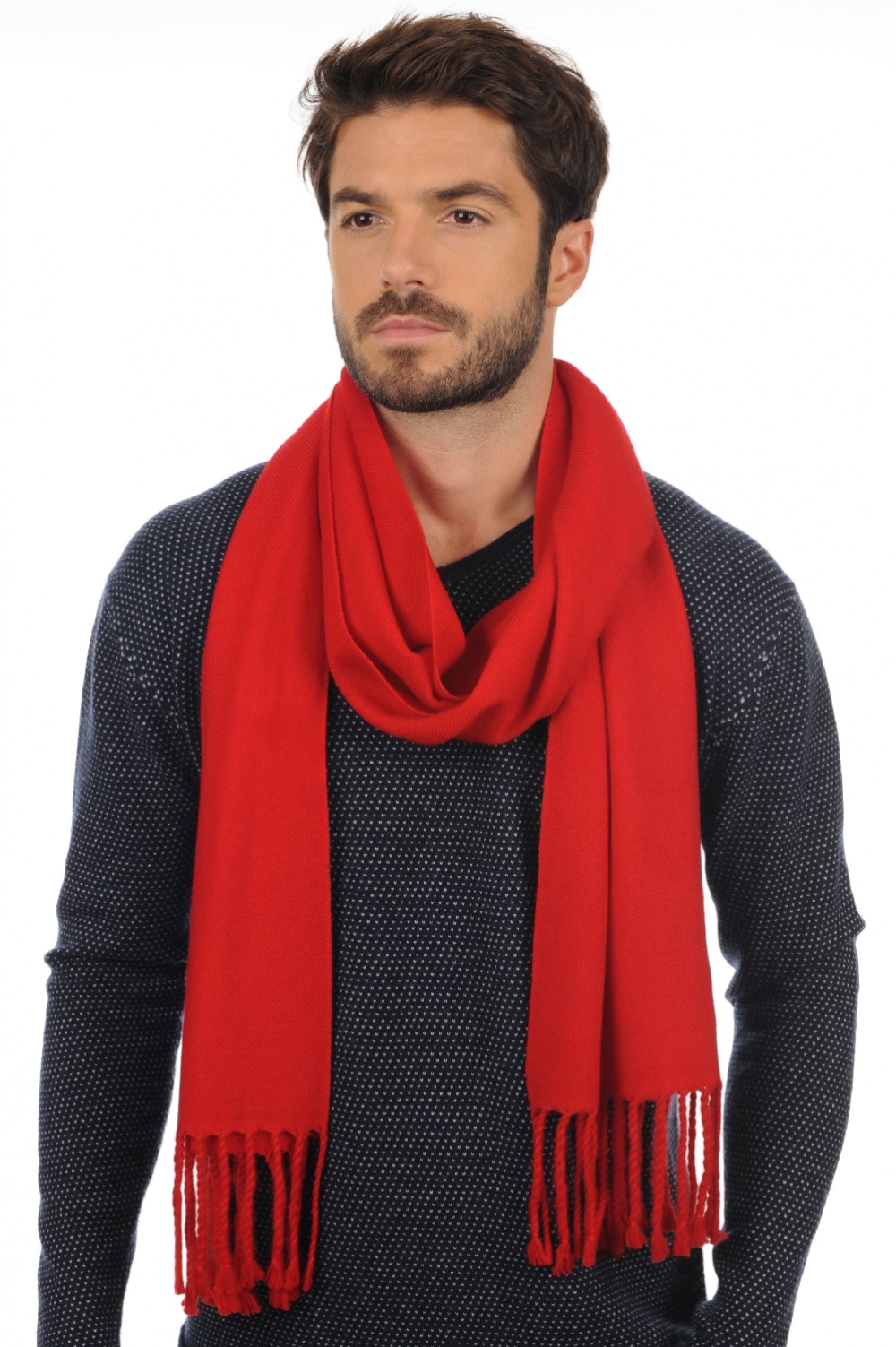 Zak200 aus Kaschmir für Herren - Leuchtendes Rot - Mahogany
