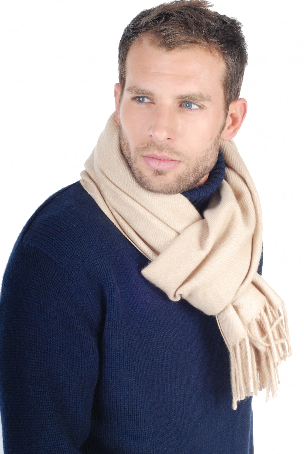 Zak200 aus Kaschmir für Herren - Beige - Mahogany
