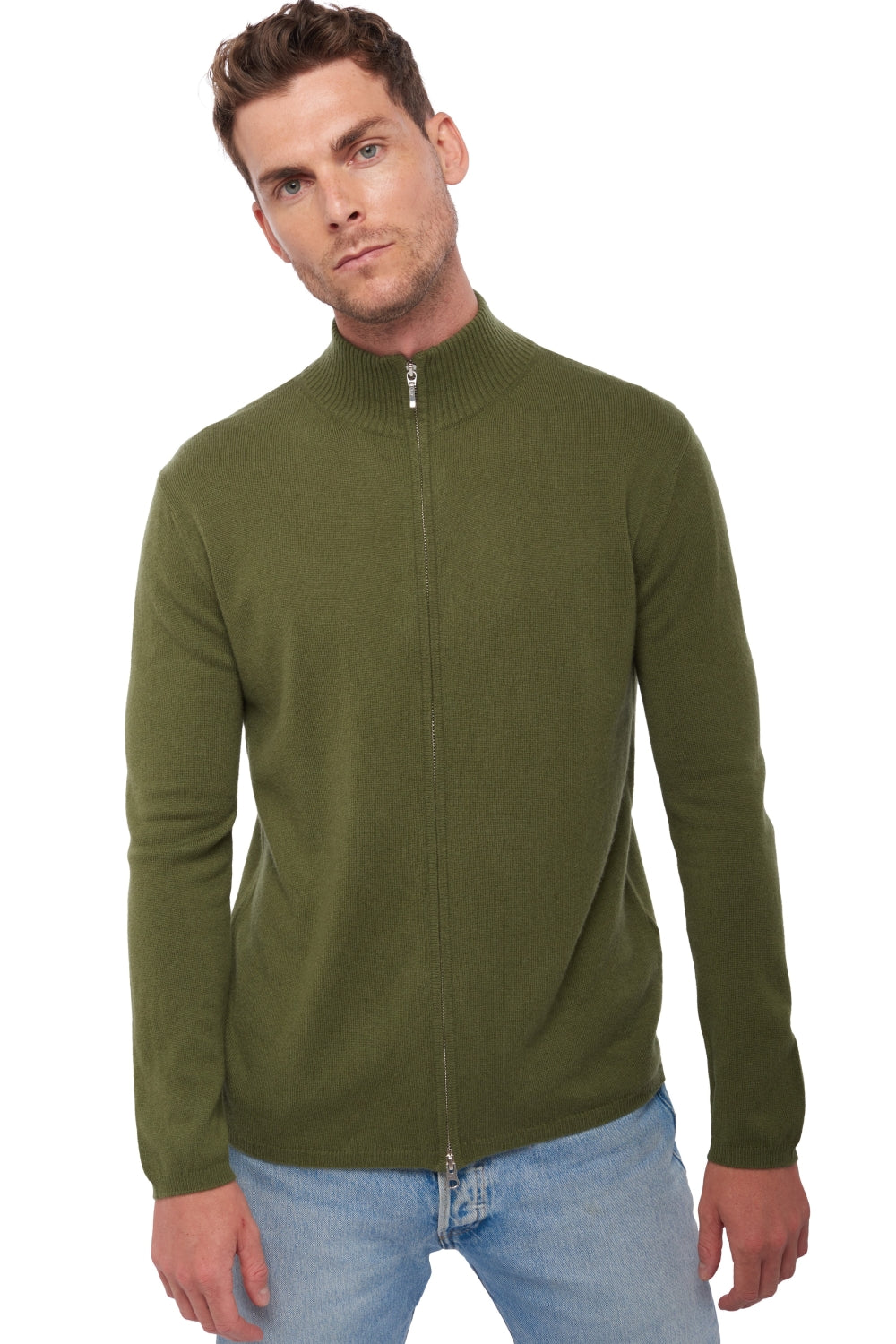 Elton aus Kaschmir Herren - khaki - Mahogany