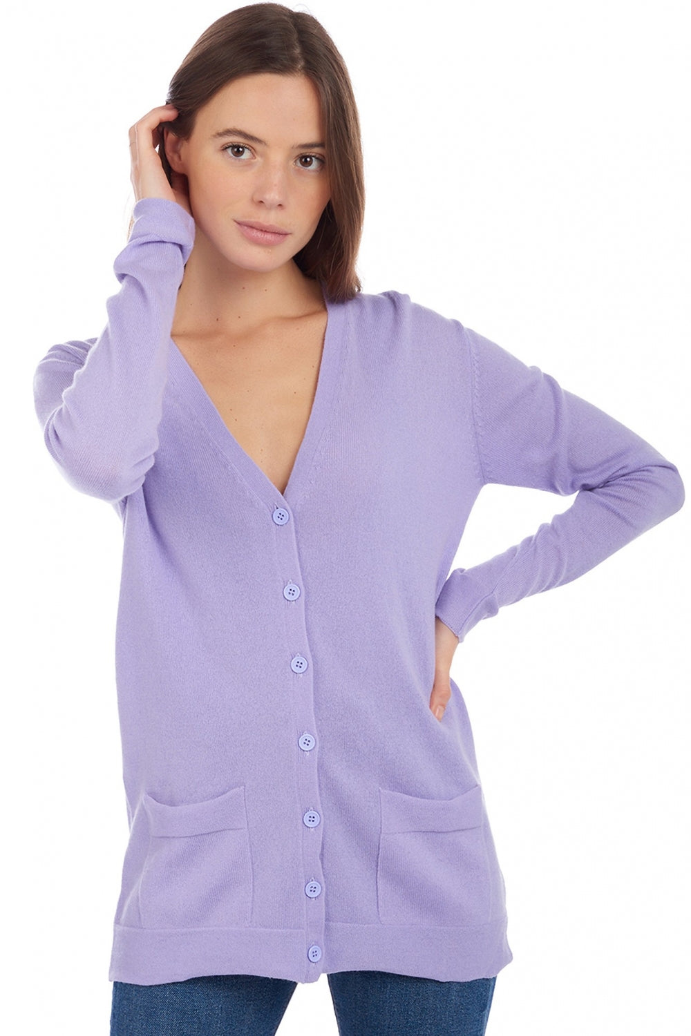 Inga aus Kaschmir für Damen - sonniges lavendel - Mahogany