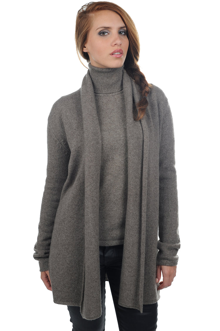 Florange aus Yak für Damen - naturelles Marmottbraun - Mahogany