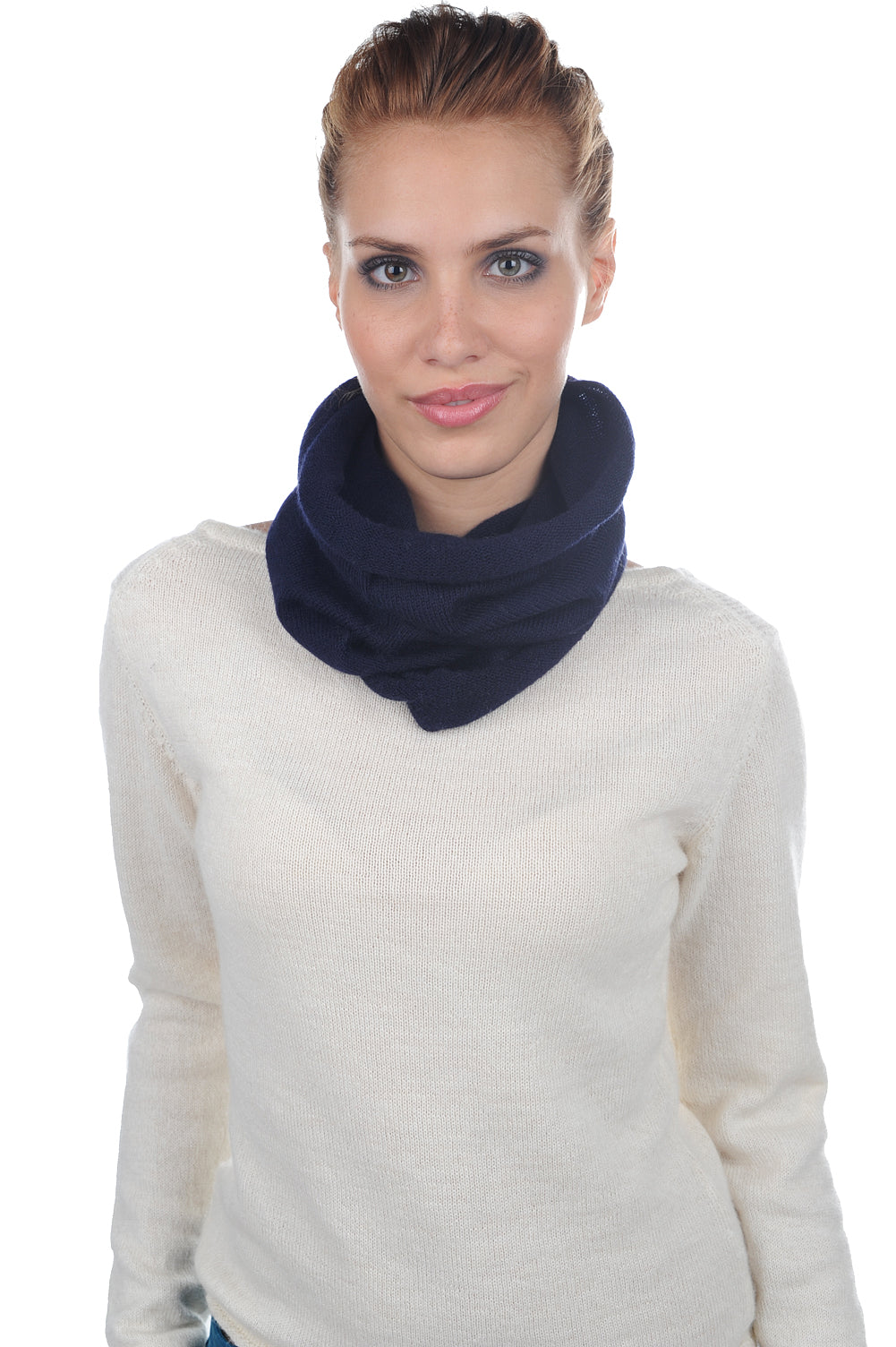 Fraise-Alpaga aus Baby-Alpaka, unisex - Marineblau - Mahogany