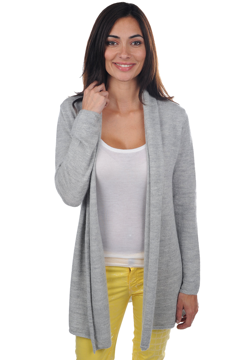 Pucci-Alpaga aus Baby-Alpaka für Damen - flanelle chiné - Mahogany