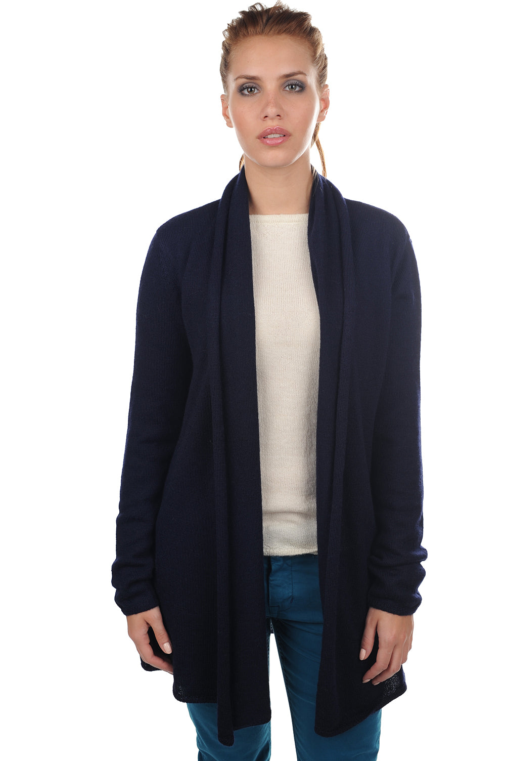 Pucci-Alpaga aus Baby-Alpaka für Damen - bleu marine - Mahogany