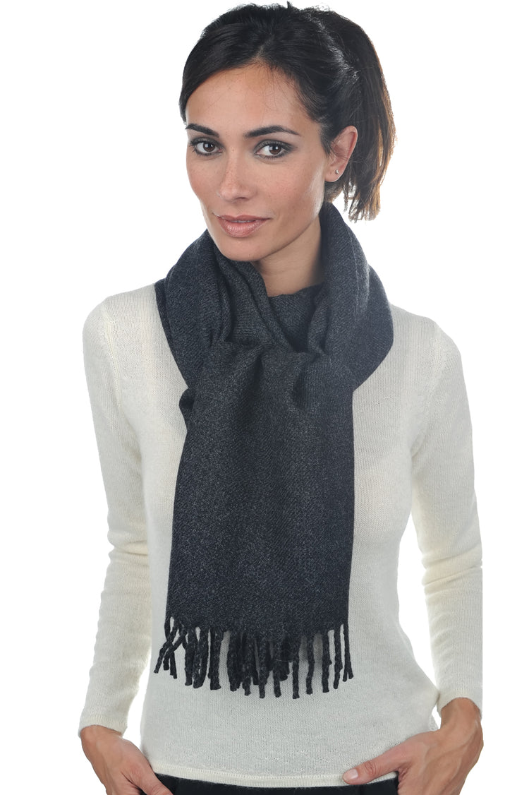 Zak200 aus Baby-Alpaka für Damen und Herren – anthrazit meliert – Mahogany