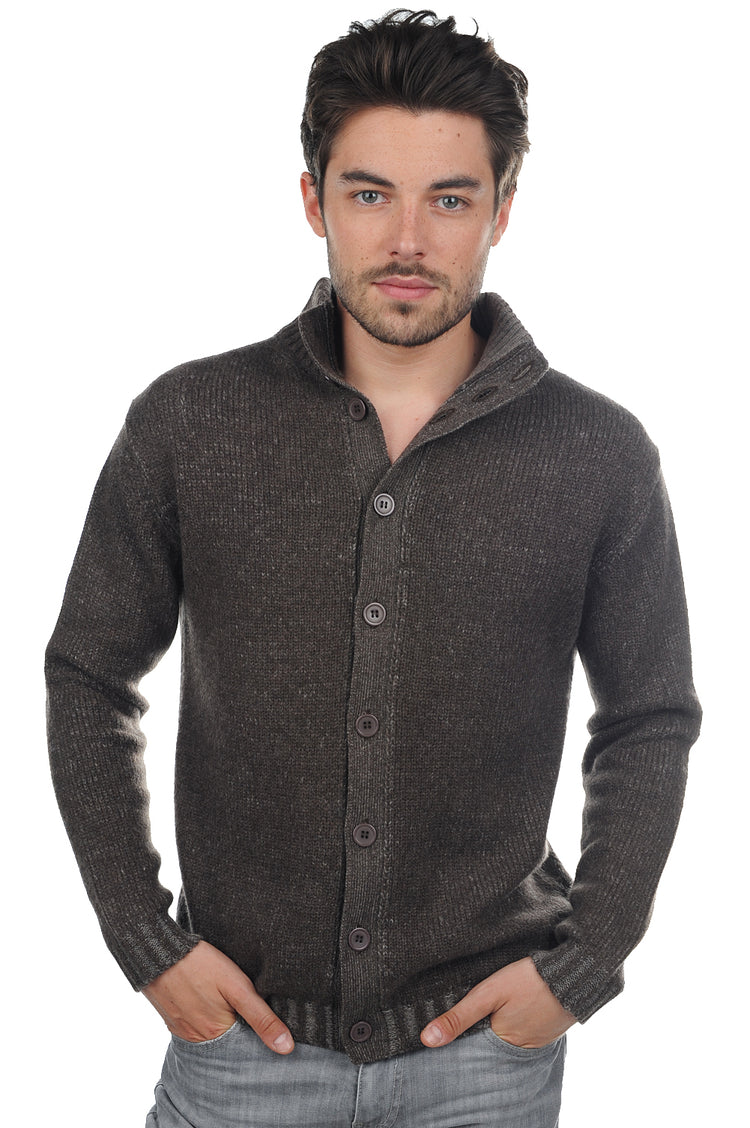 Jo Kaschmirpullover Herren - Braun Chiné-Marmotte Chiné - Mahogany