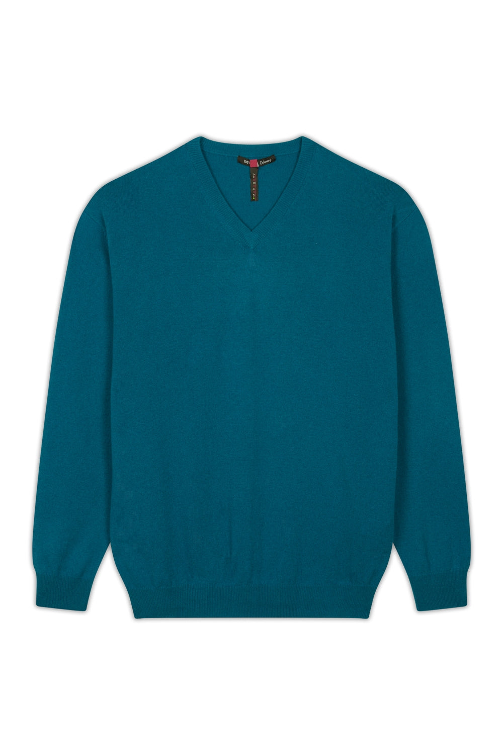 Gaspard aus Kaschmir für Herren - Entenblau - Mahogany