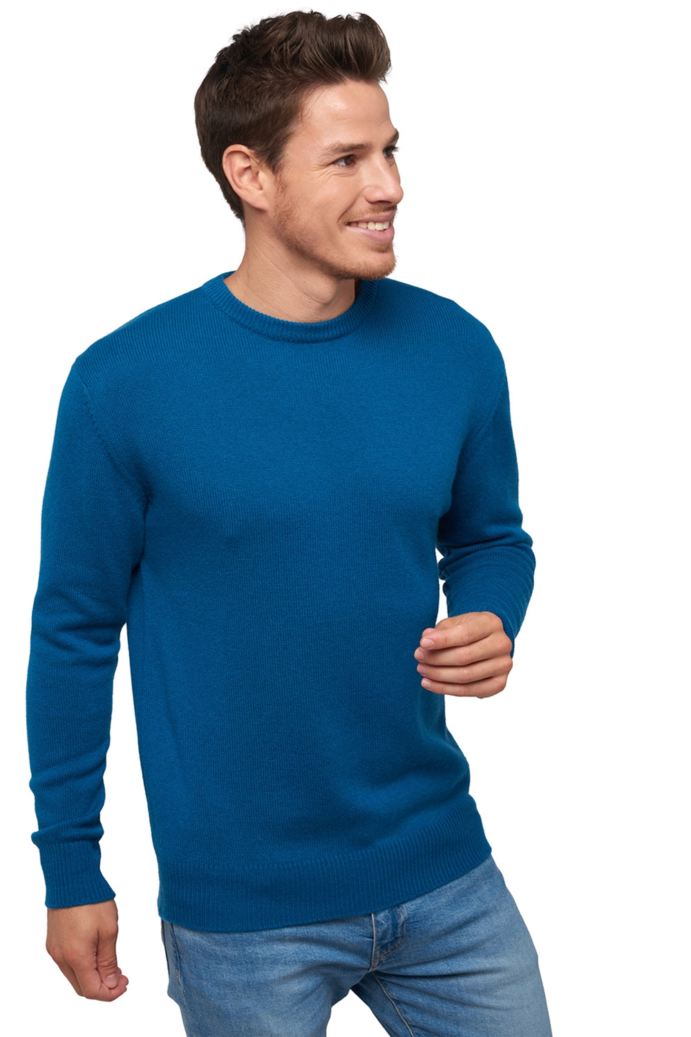 Nestor 4F aus Kaschmir für Herren - Entenblau - Mahogany