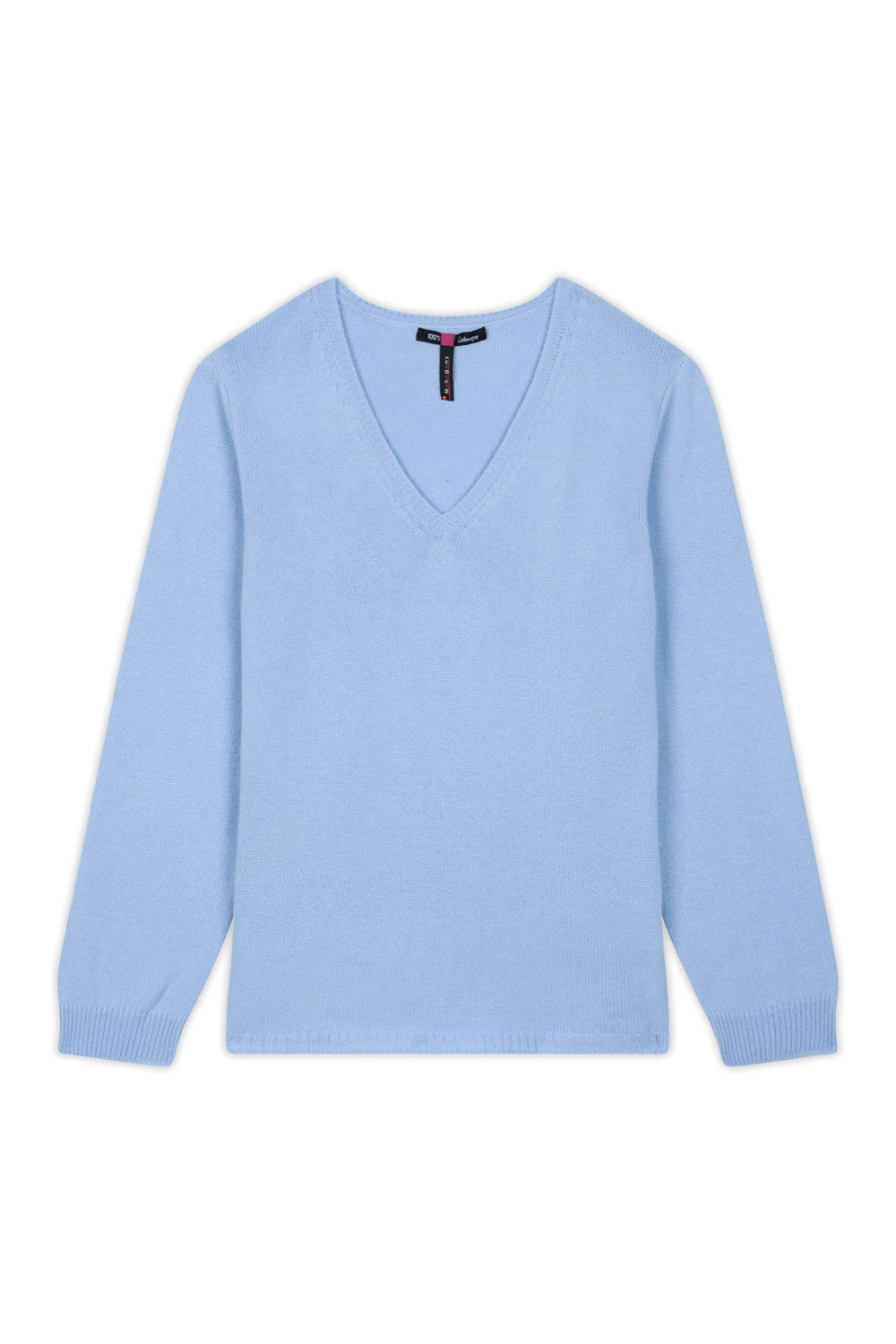 Erine 4F aus Kaschmir für Damen - Himmelblau - Mahogany