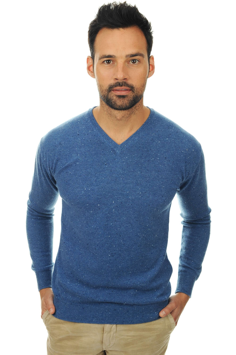 Maddox aus Kaschmir für Herren - bleu Memphis - Mahogany