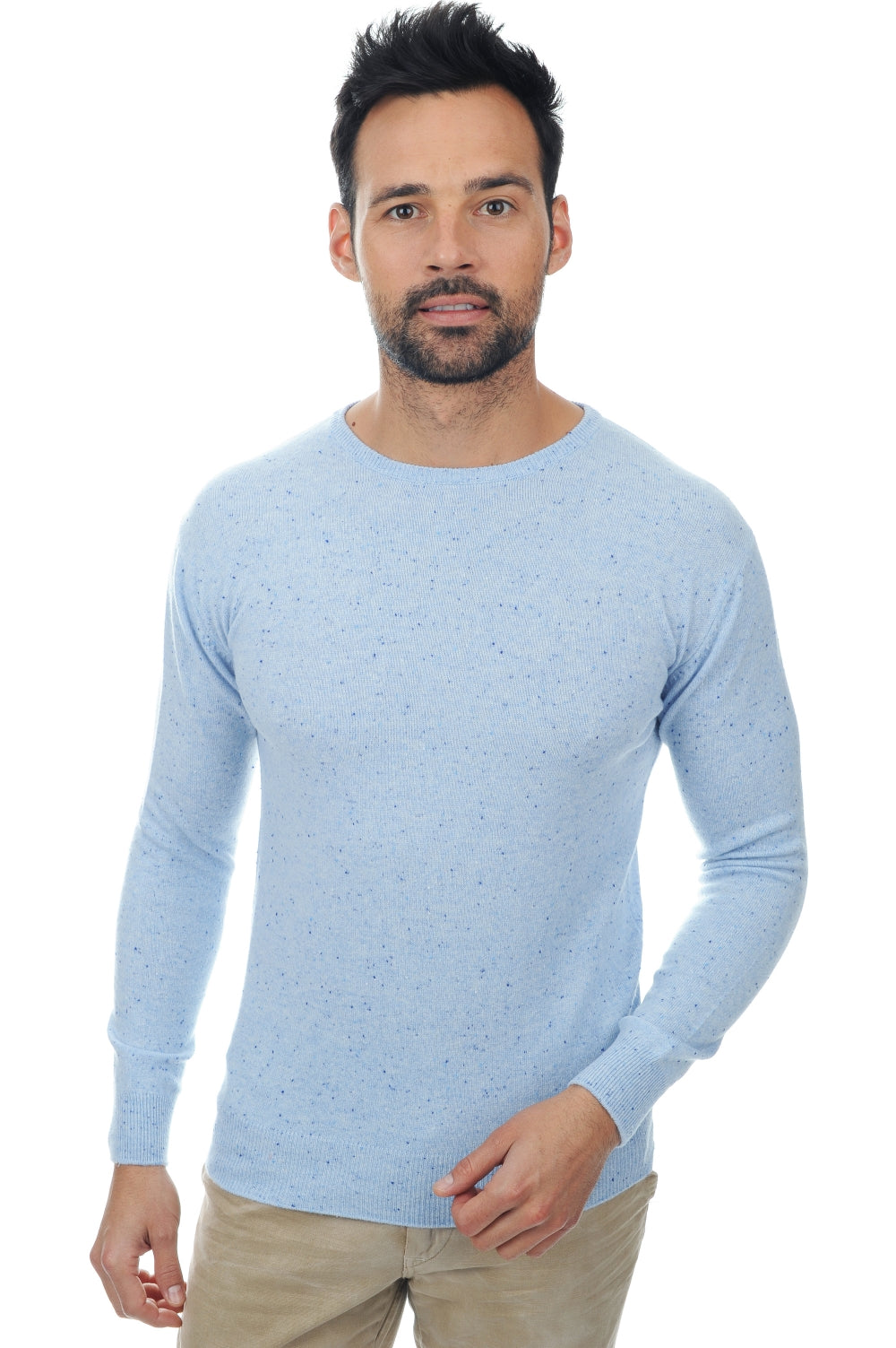 Nestor Kaschmirpullover Herren - Hellblau - Mahogany