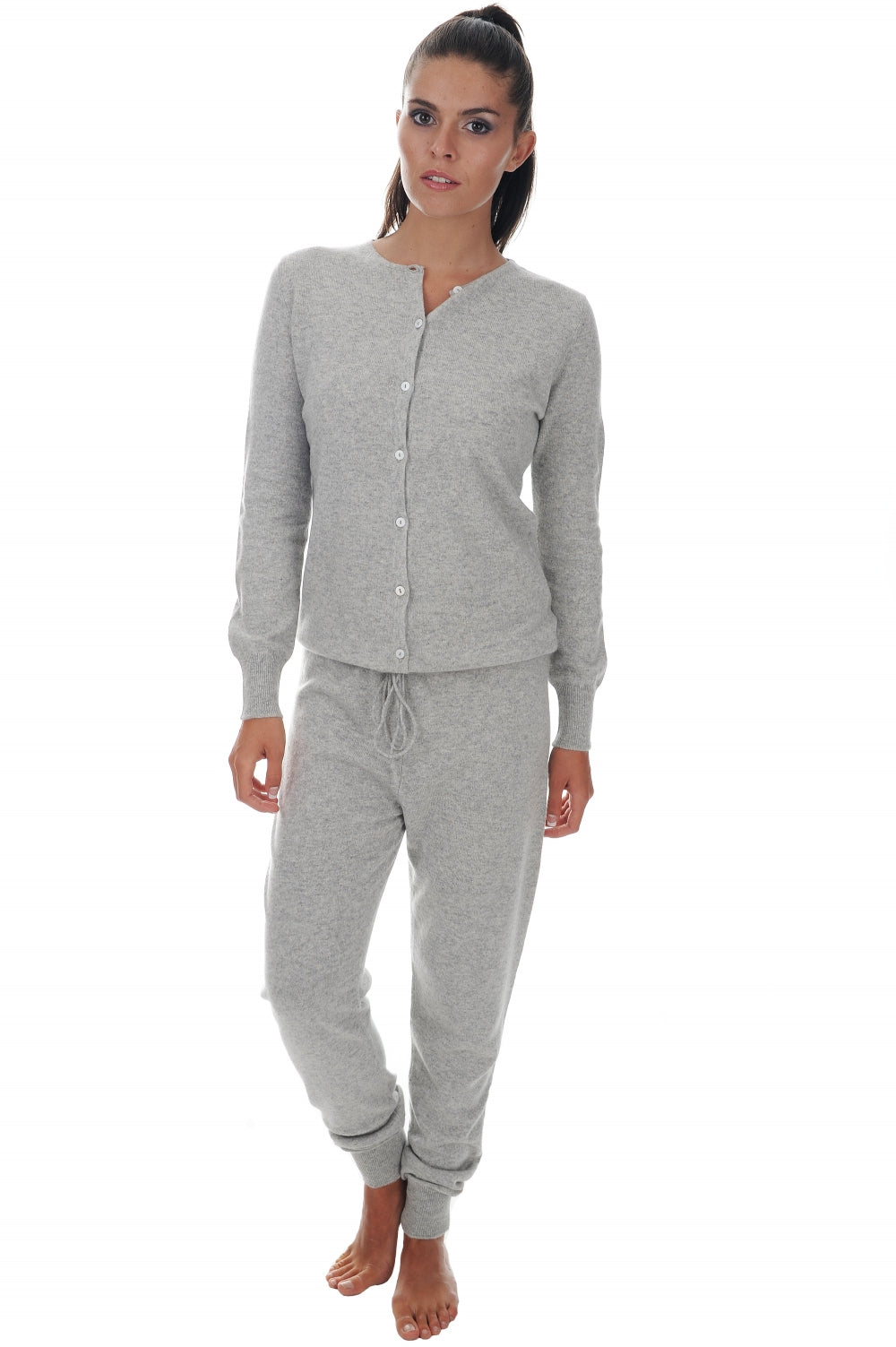 Plume Kaschmirpullover Damen - flanelle chiné - Mahogany