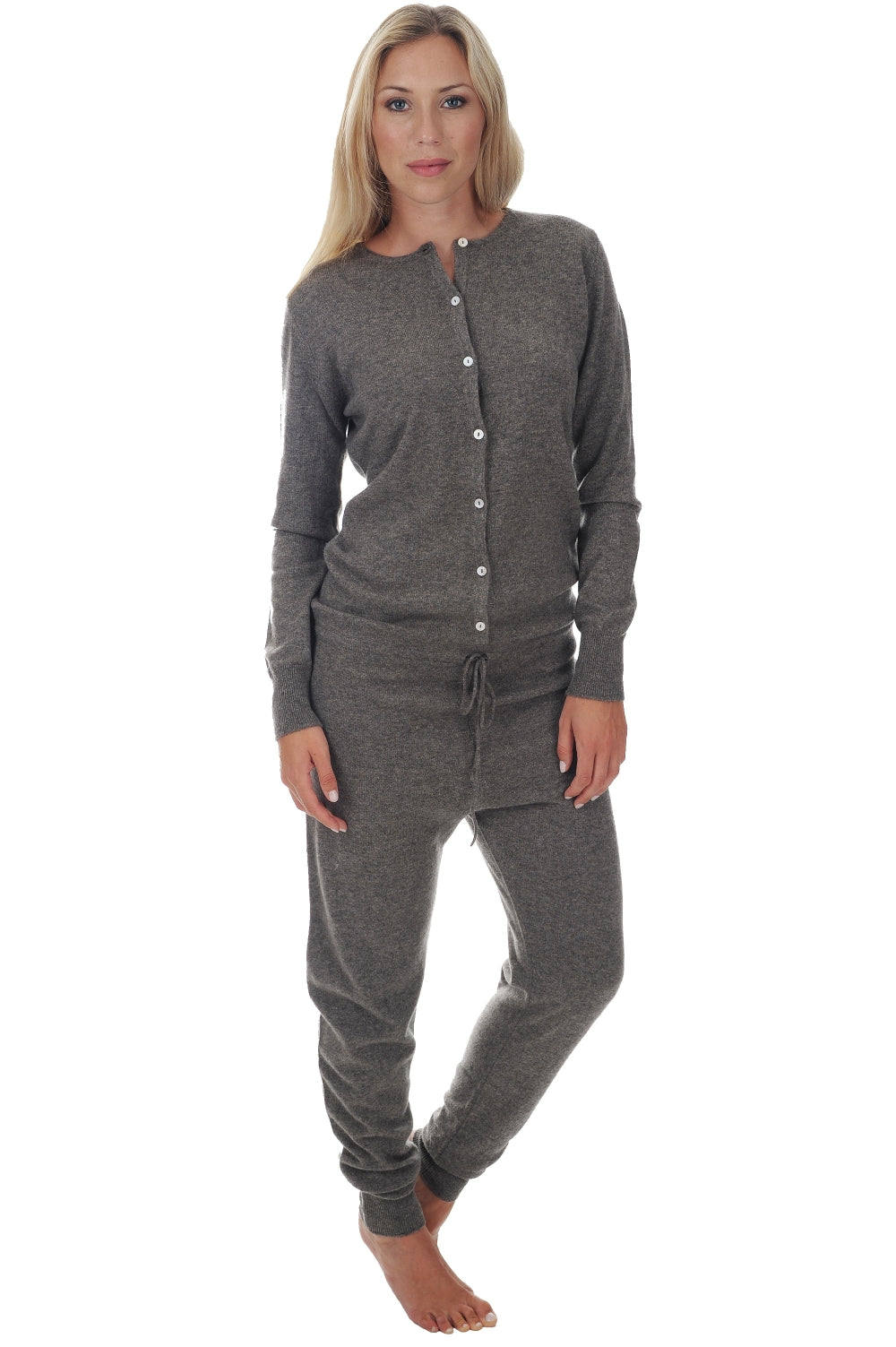 Plume Kaschmirpullover Damen - marmotte chiné - Mahogany