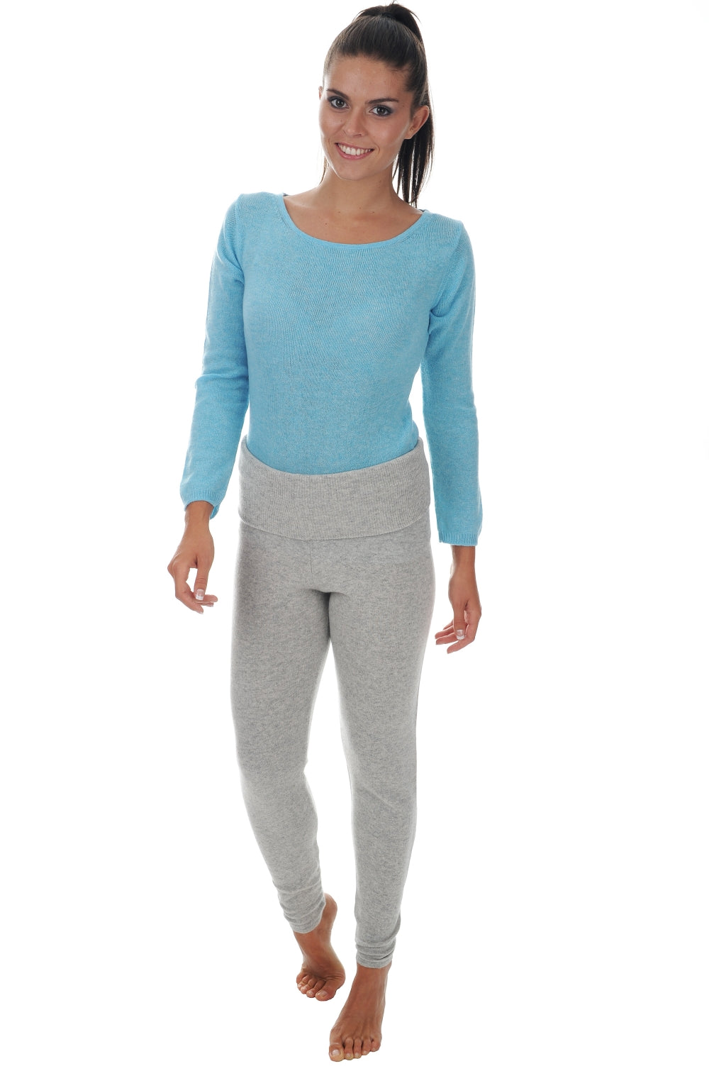 Shirley aus Kaschmir für Damen - flanelle chiné - Mahogany