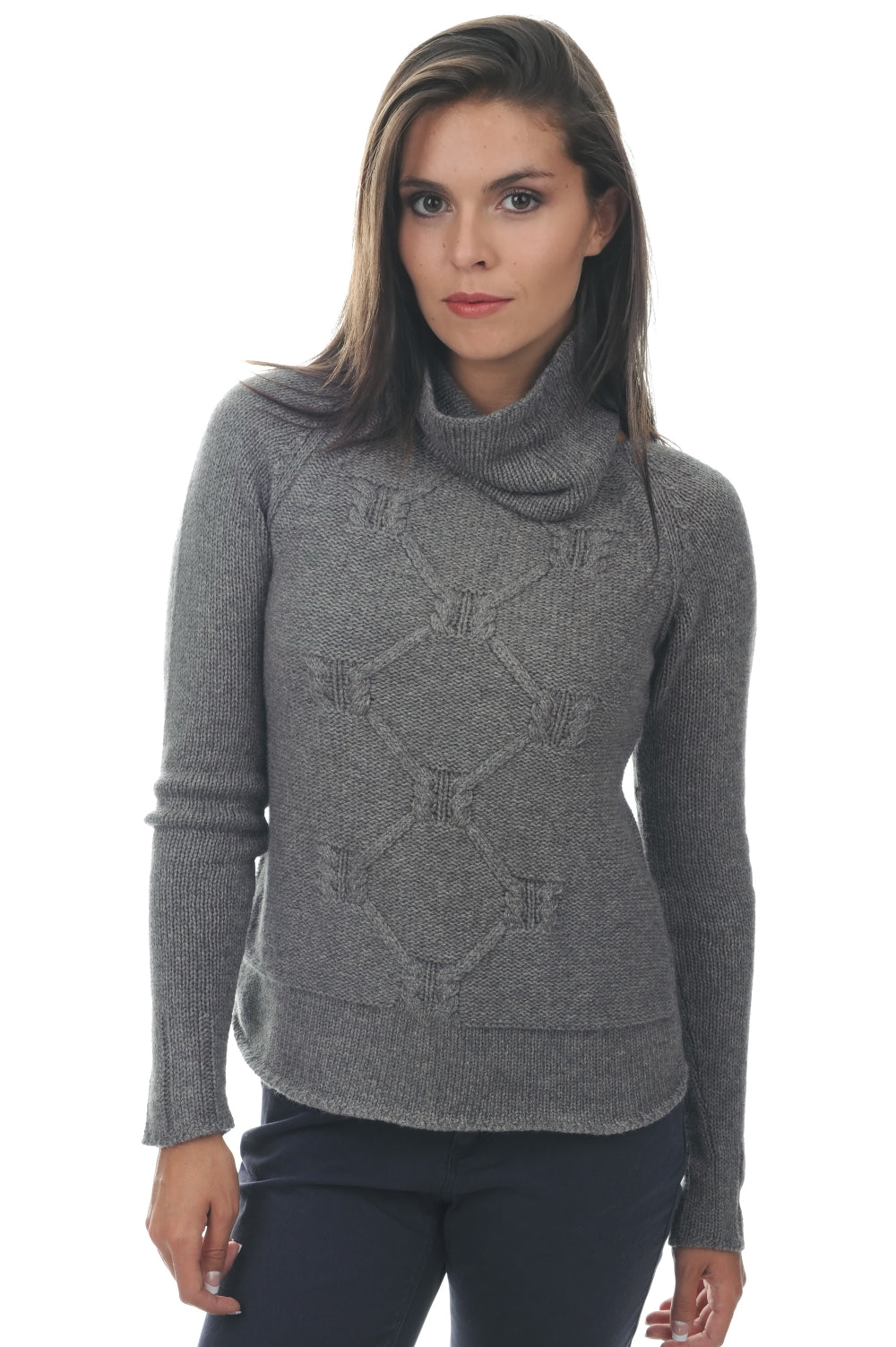 April aus Kaschmir für Damen - Marmotte Chiné - Mahogany