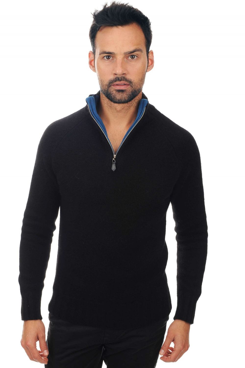 Howard aus Kaschmir und Yak für Herren - schwarz-entenblau - Mahogany