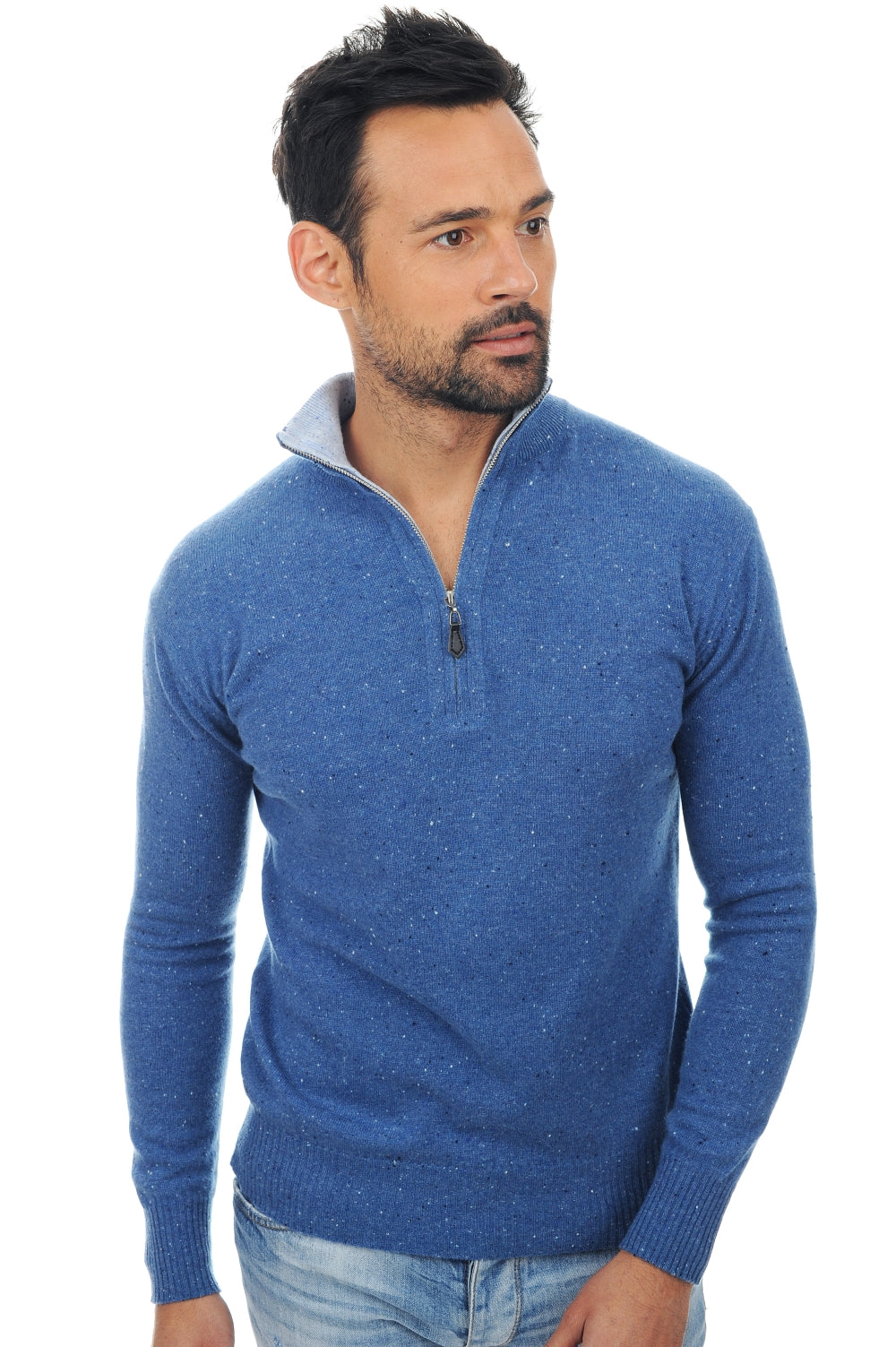 Henri Kaschmirpullover Herren - bleu memphis-hellblau - Mahogany