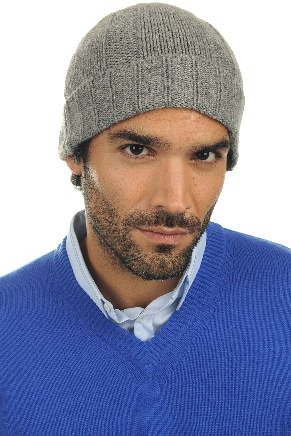 Ted Kaschmirpullover Herren - meliertes Grau - Mahogany