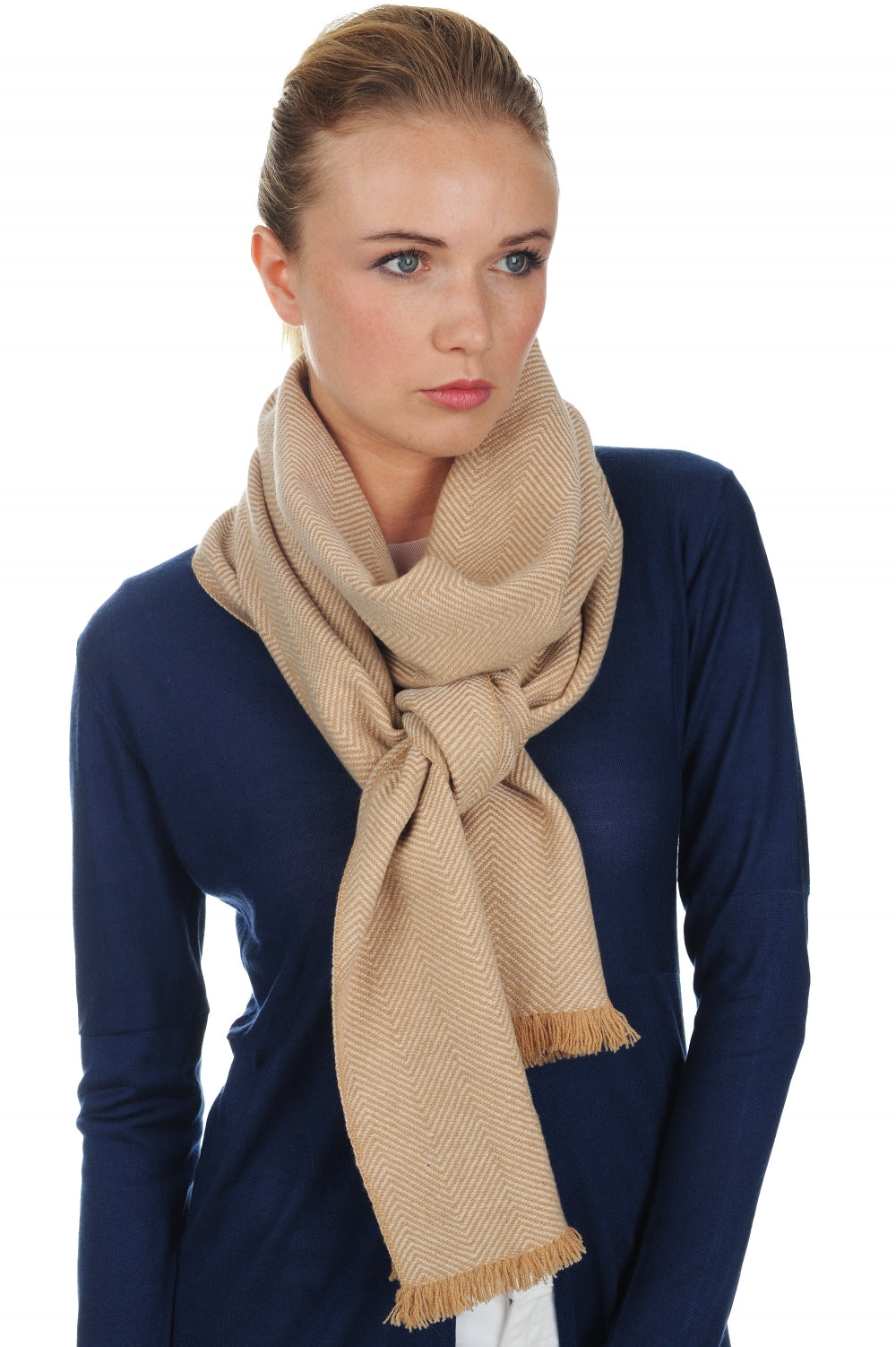 Orage aus Kaschmir unisex - Beige - Mahogany