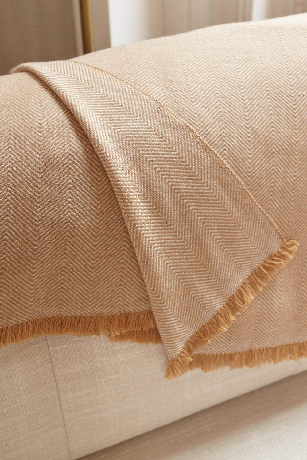 Erable 130 x 190 aus gemischtem Kaschmir - beige - Mahogany