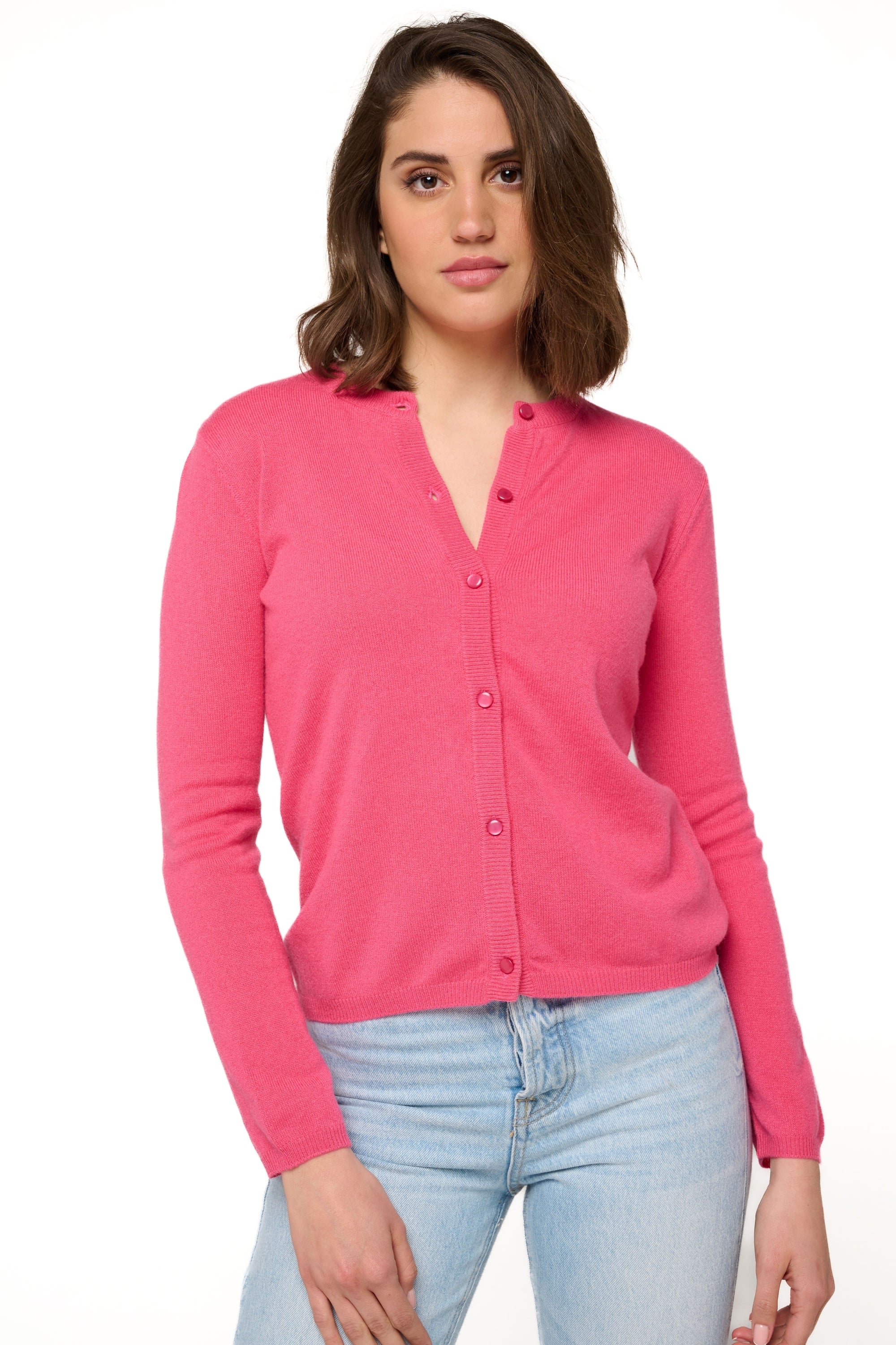 Chloe aus Kaschmir Damen - Schockingpink - Mahogany