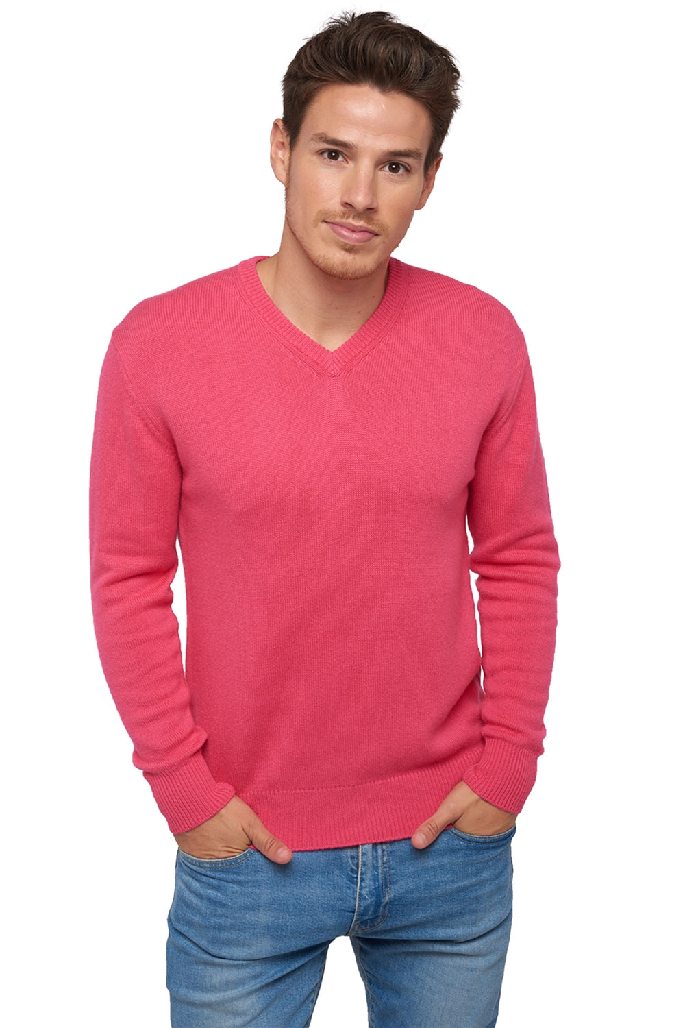 Hippolyte 4F aus Kaschmir für Herren - rose shocking - Mahogany