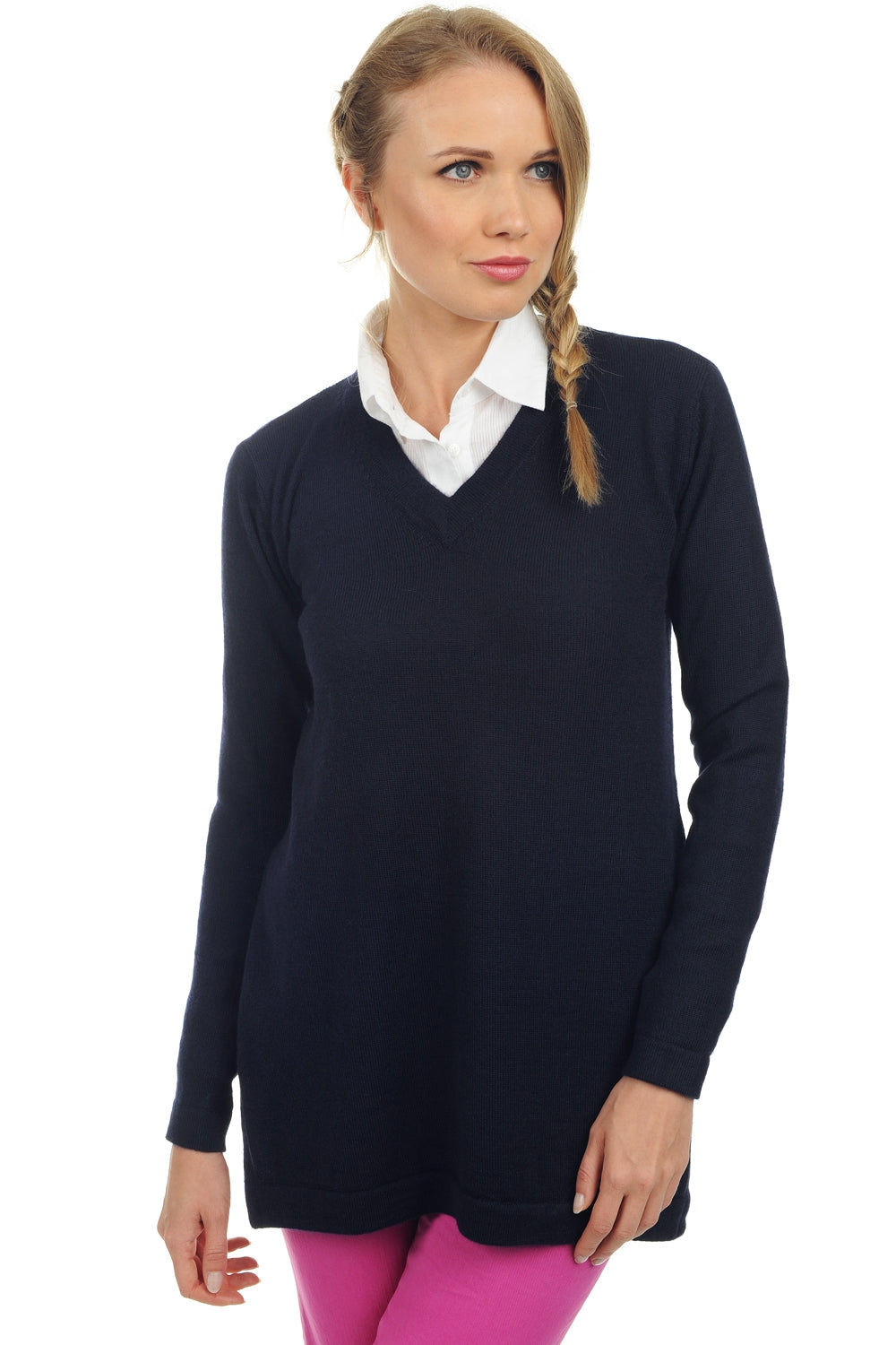 Sydney Baby-Alpaka Damen - marineblau - Mahogany