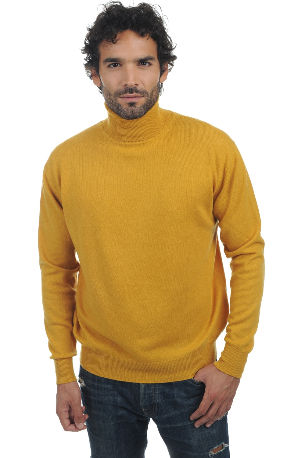 Edgar aus Kaschmir Herren - Senf - Mahogany