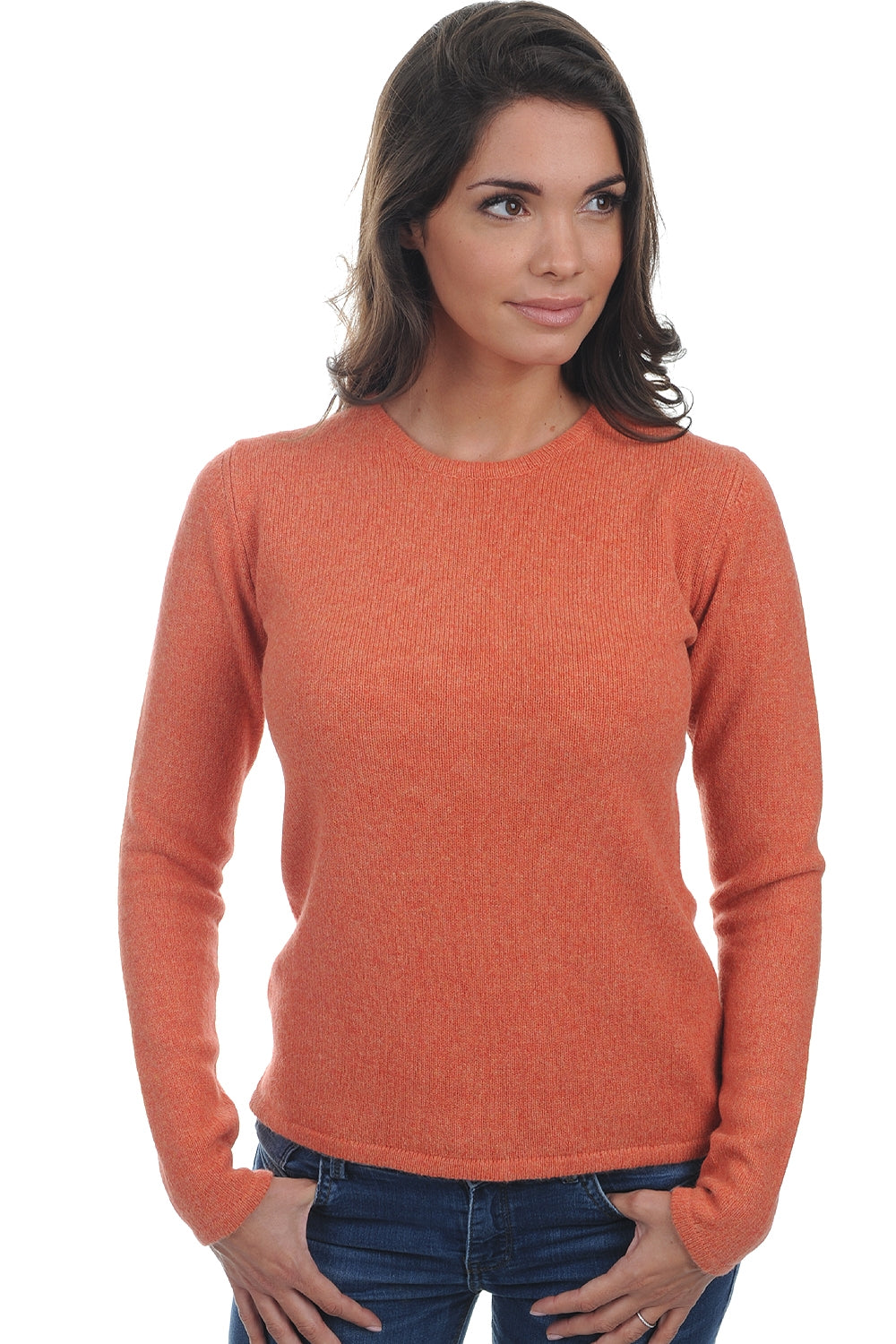 YakLine aus Yak für Damen - Tender Peach - Mahogany