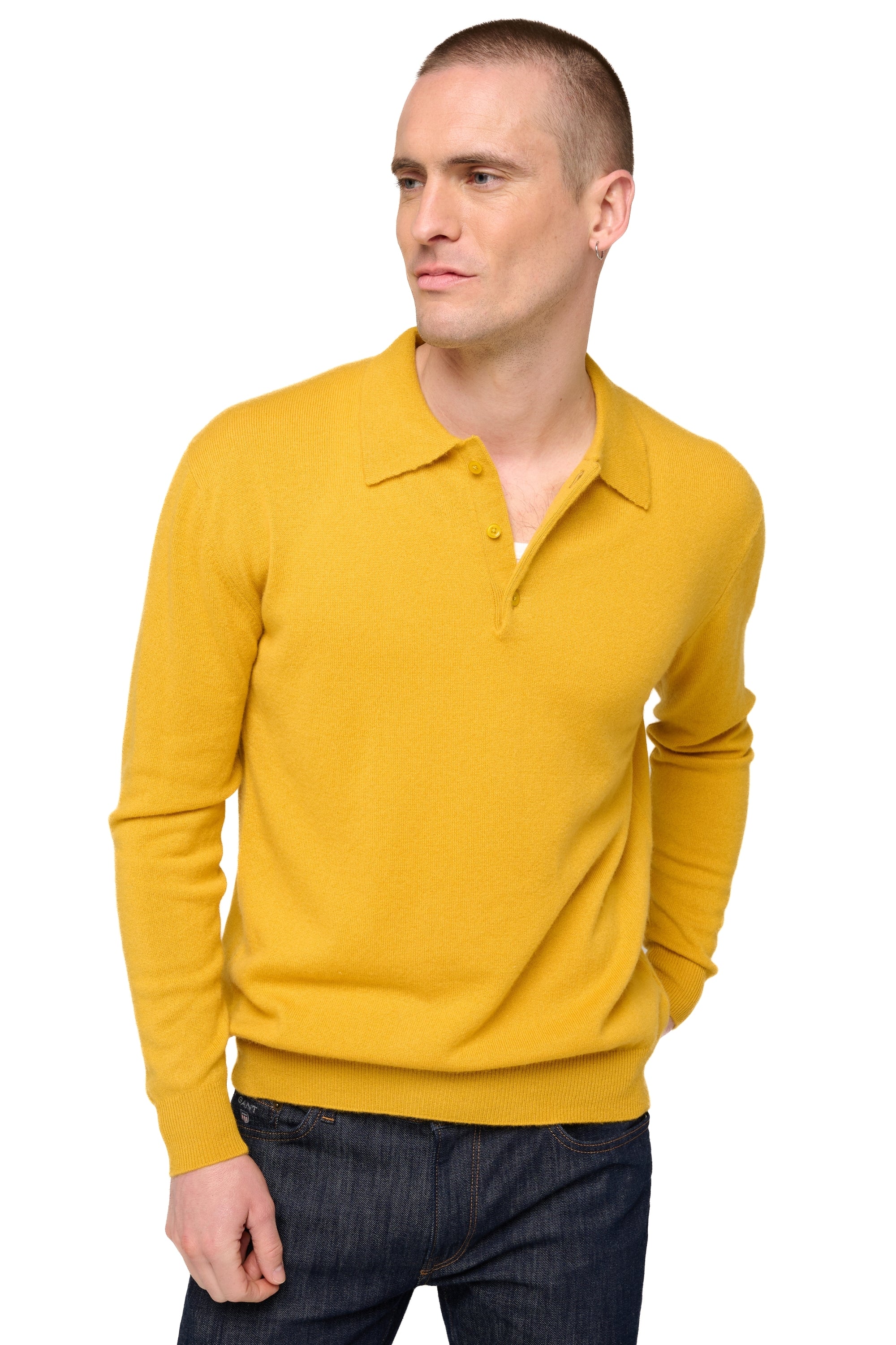 Alexandre aus Kaschmir für Herren - Senf - Mahogany