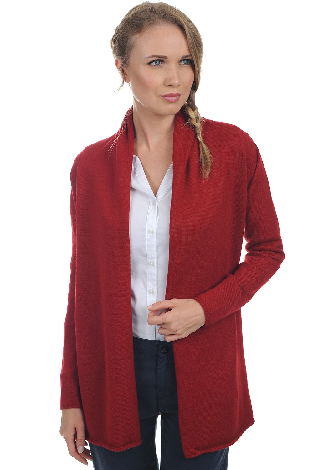 Pucci-Alpaga aus Baby-Alpaka für Damen - rouge - Mahogany
