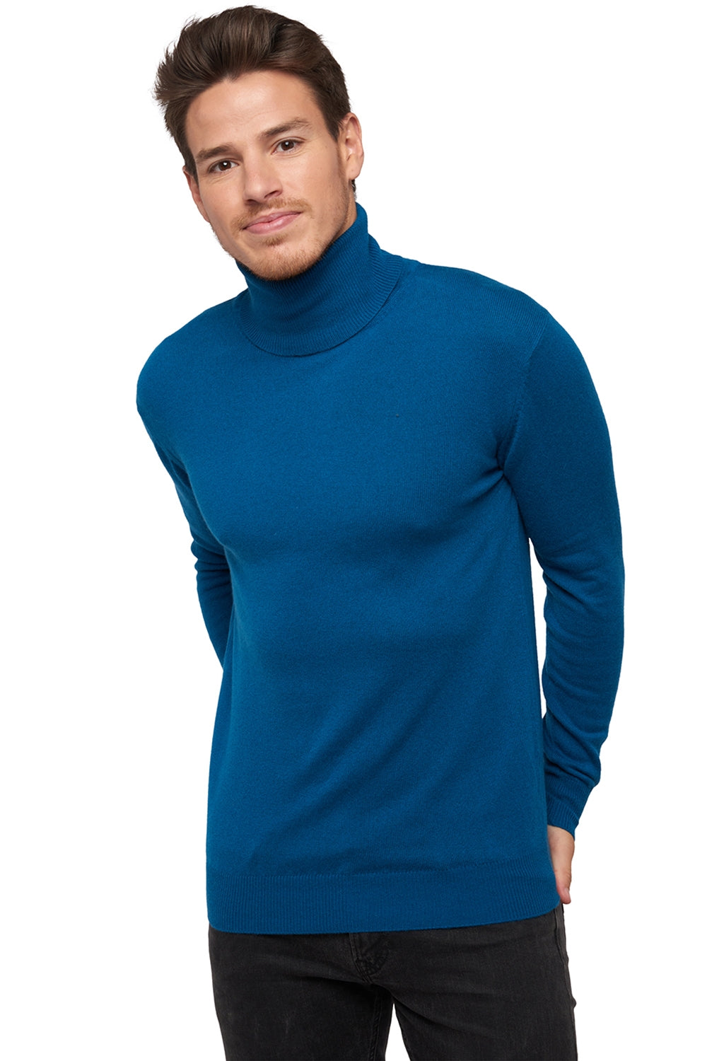 Preston aus Kaschmir für Herren - Entenblau - Mahogany