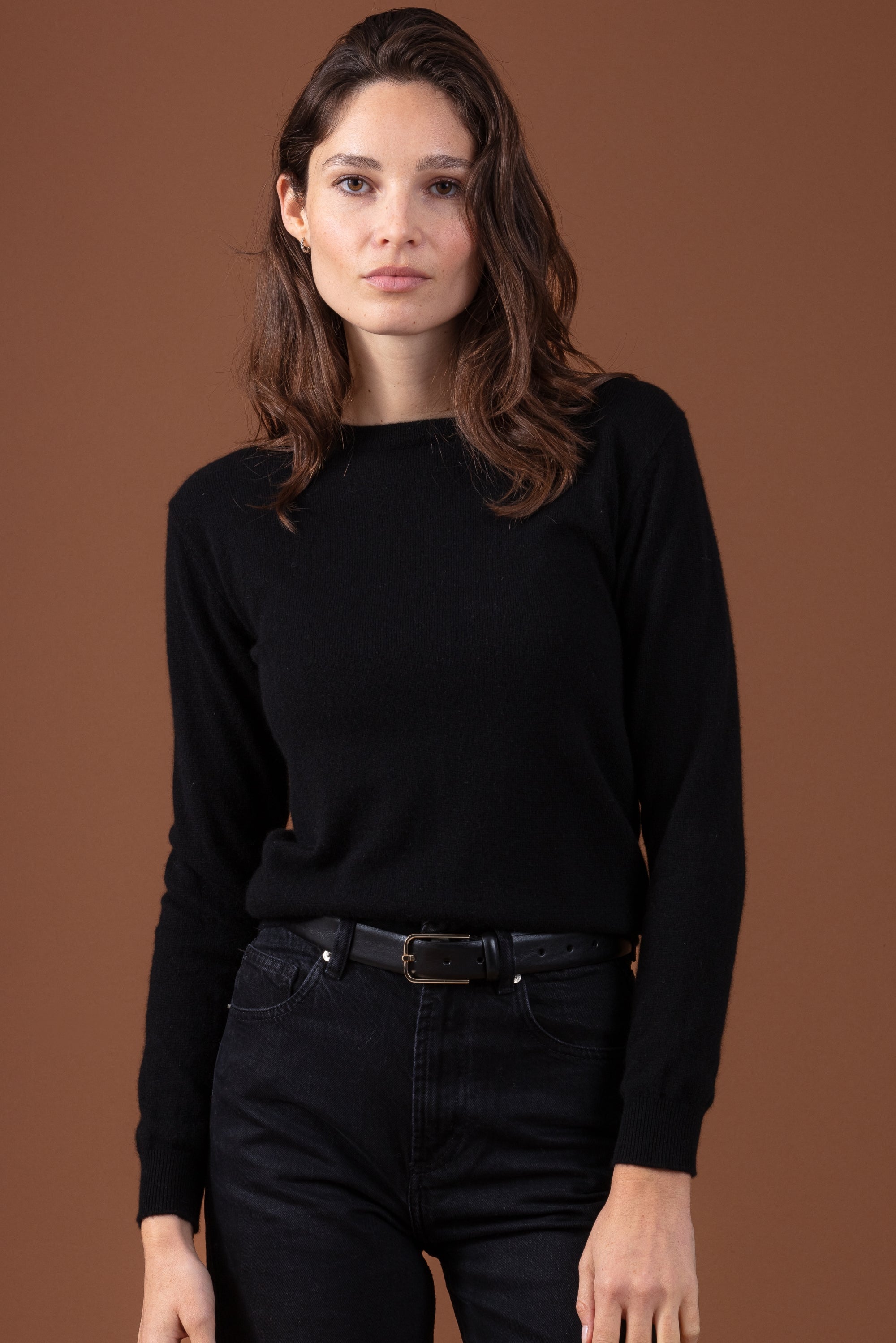 Thalia Kaschmir Damen - schwarz - Mahogany