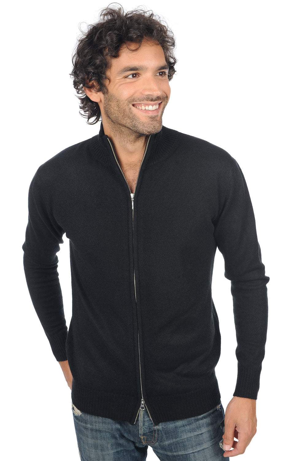 Thobias aus Kaschmir für Herren - noir - Mahogany