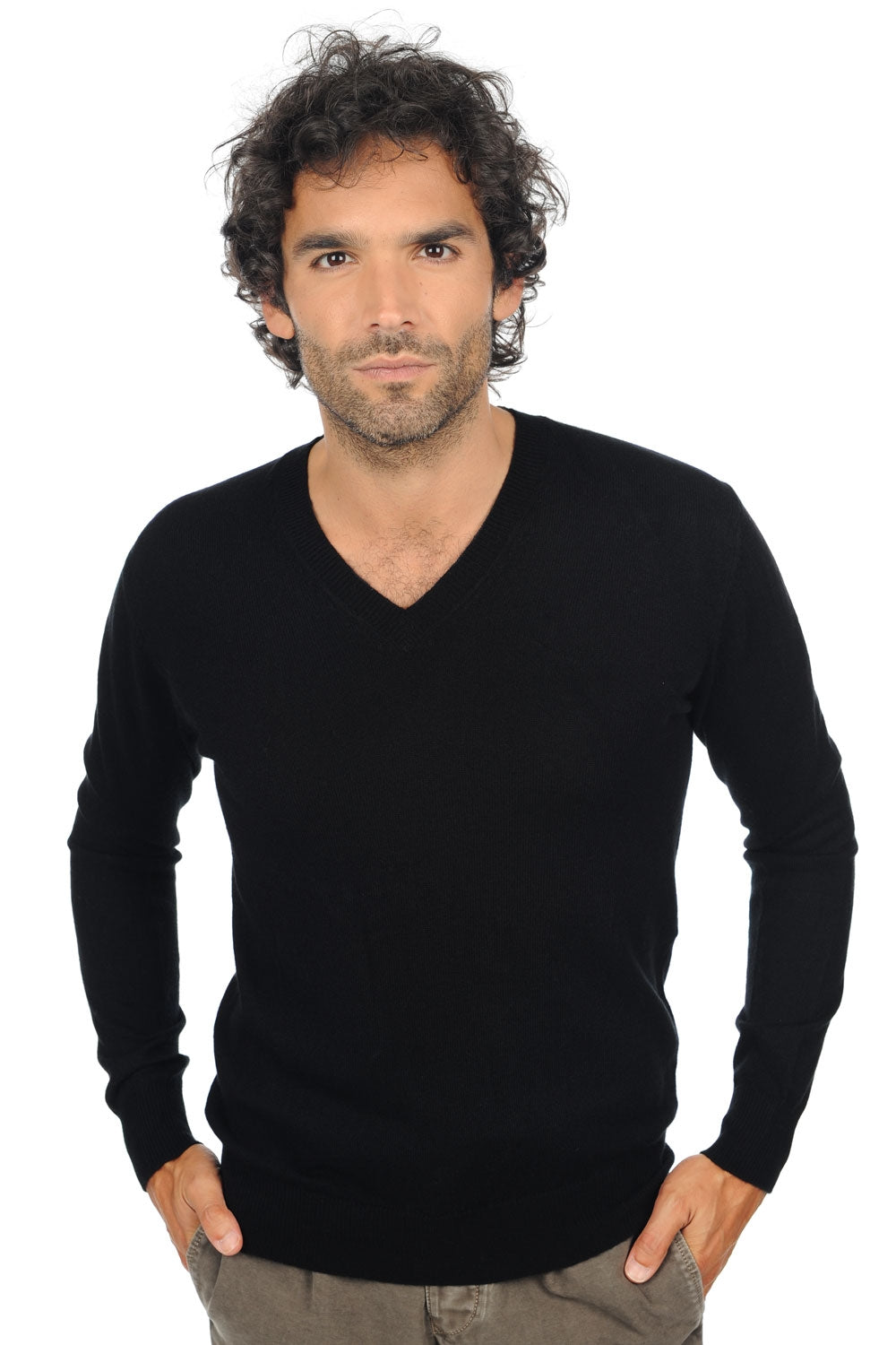 Tor Kaschmirpullover Herren - noir - Mahogany