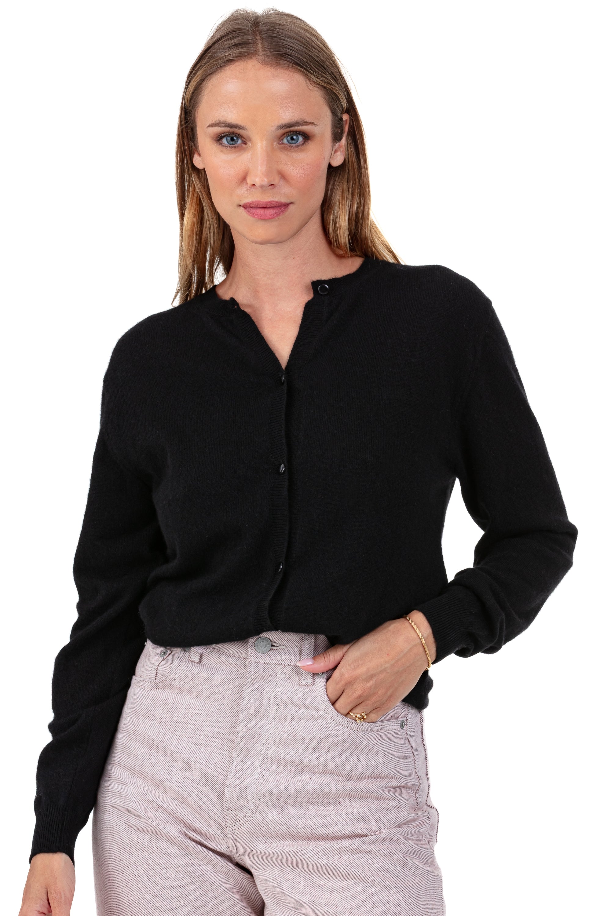 Tyra aus Kaschmir für Damen - noir - Mahogany