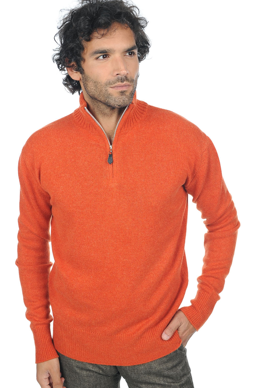 Donovan Kaschmirpullover Herren - paprika - Mahogany