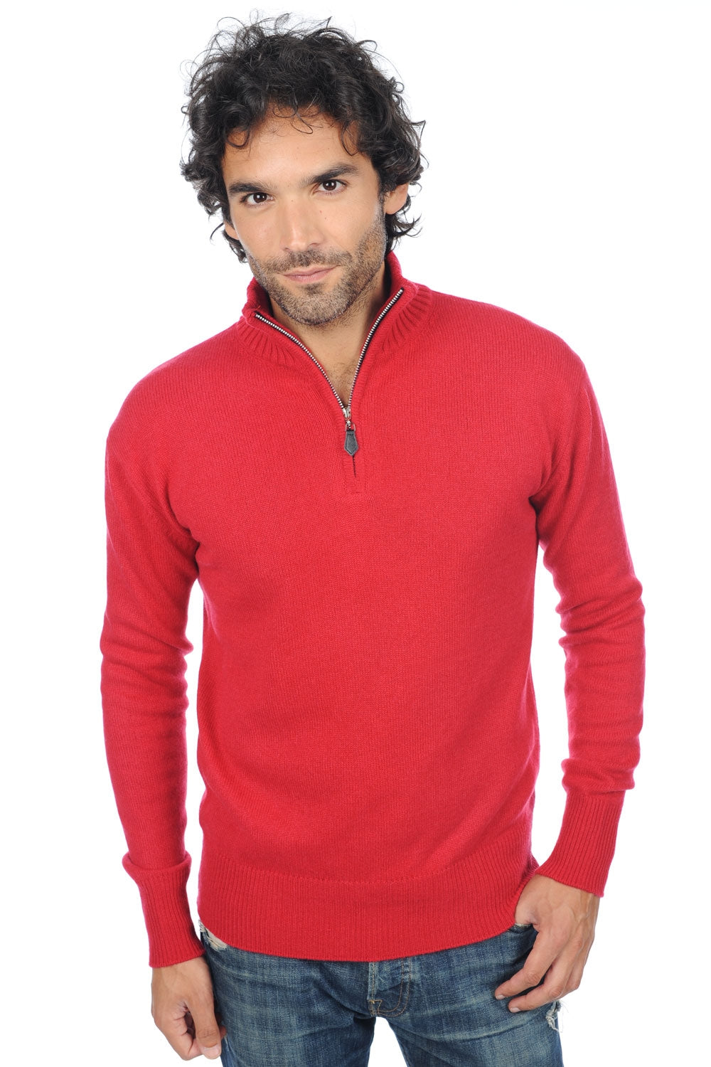 Donovan Kaschmirpullover Herren - samtrot - Mahogany