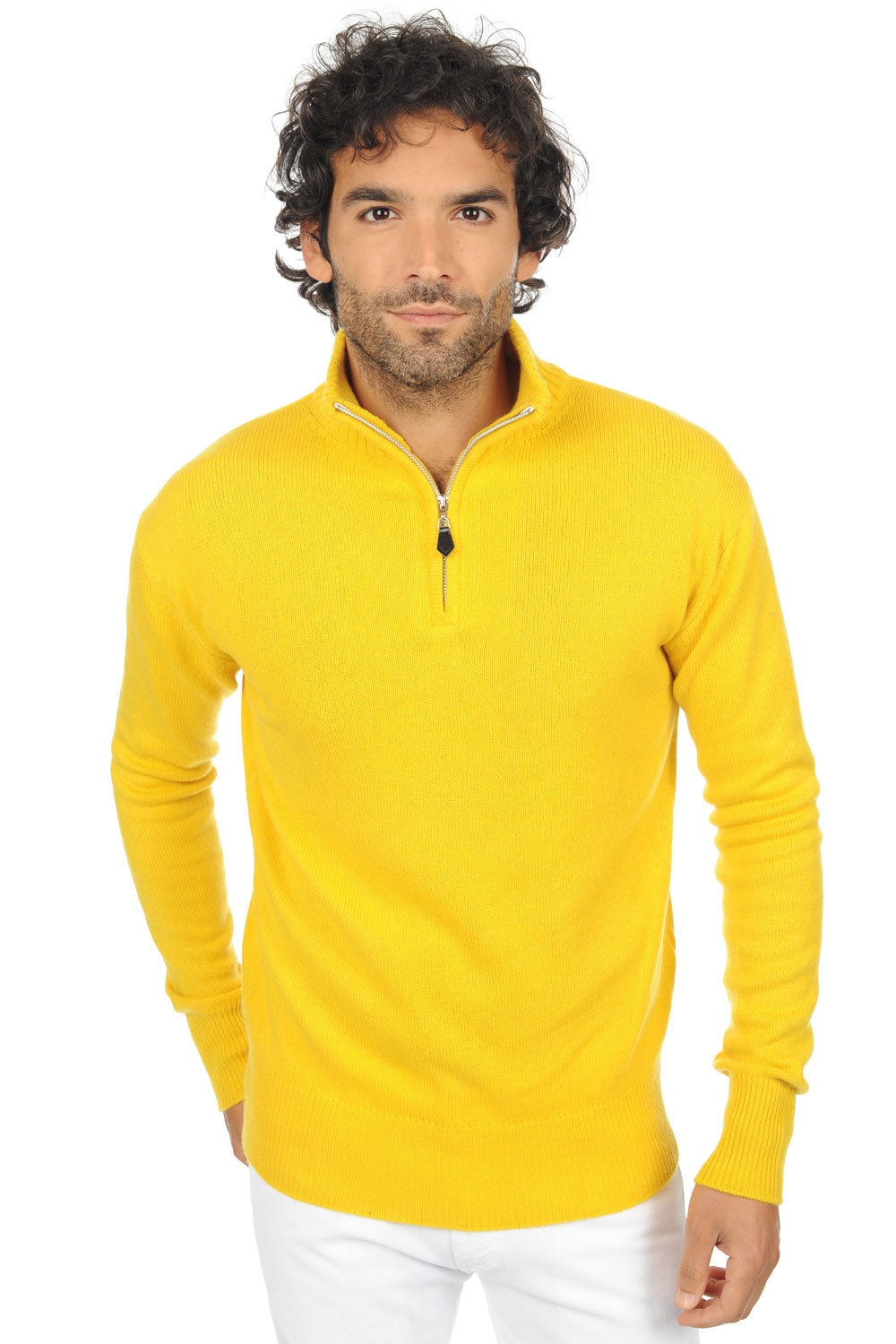 Donovan Kaschmirpullover Herren - sonnenblume - Mahogany