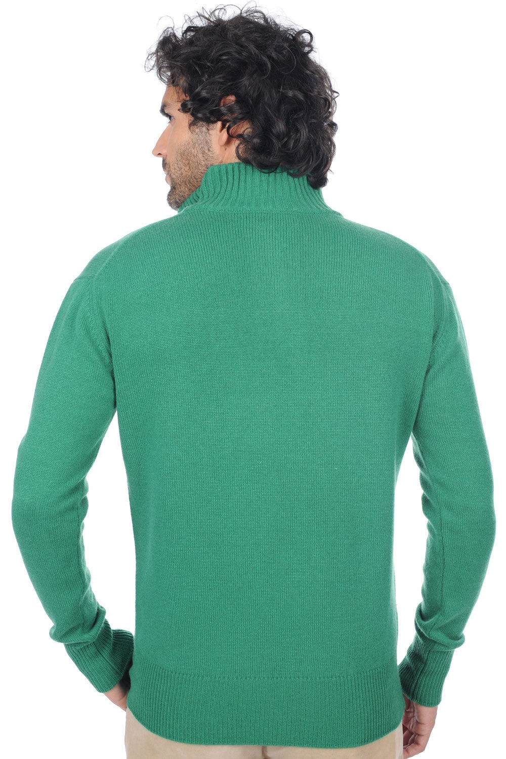 Donovan en cachemire homme - Vue 1 - vert anglais - Mahogany