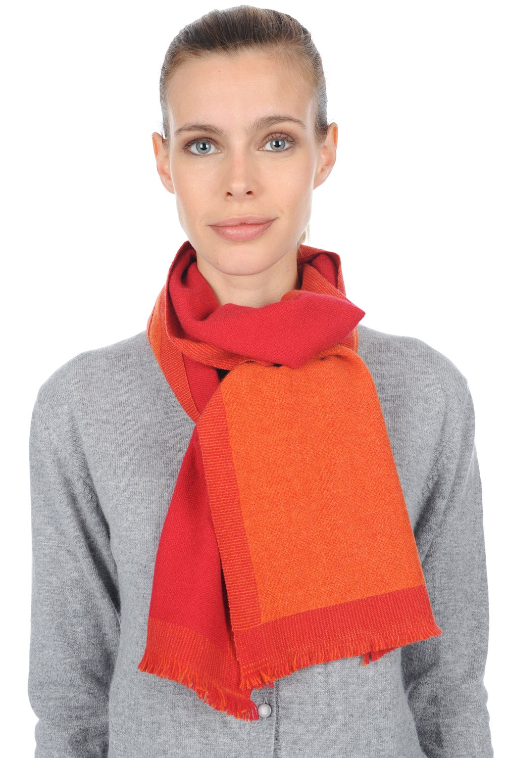 Tonnerre aus Kaschmir unisex - Paprika-Samtrot - Mahogany