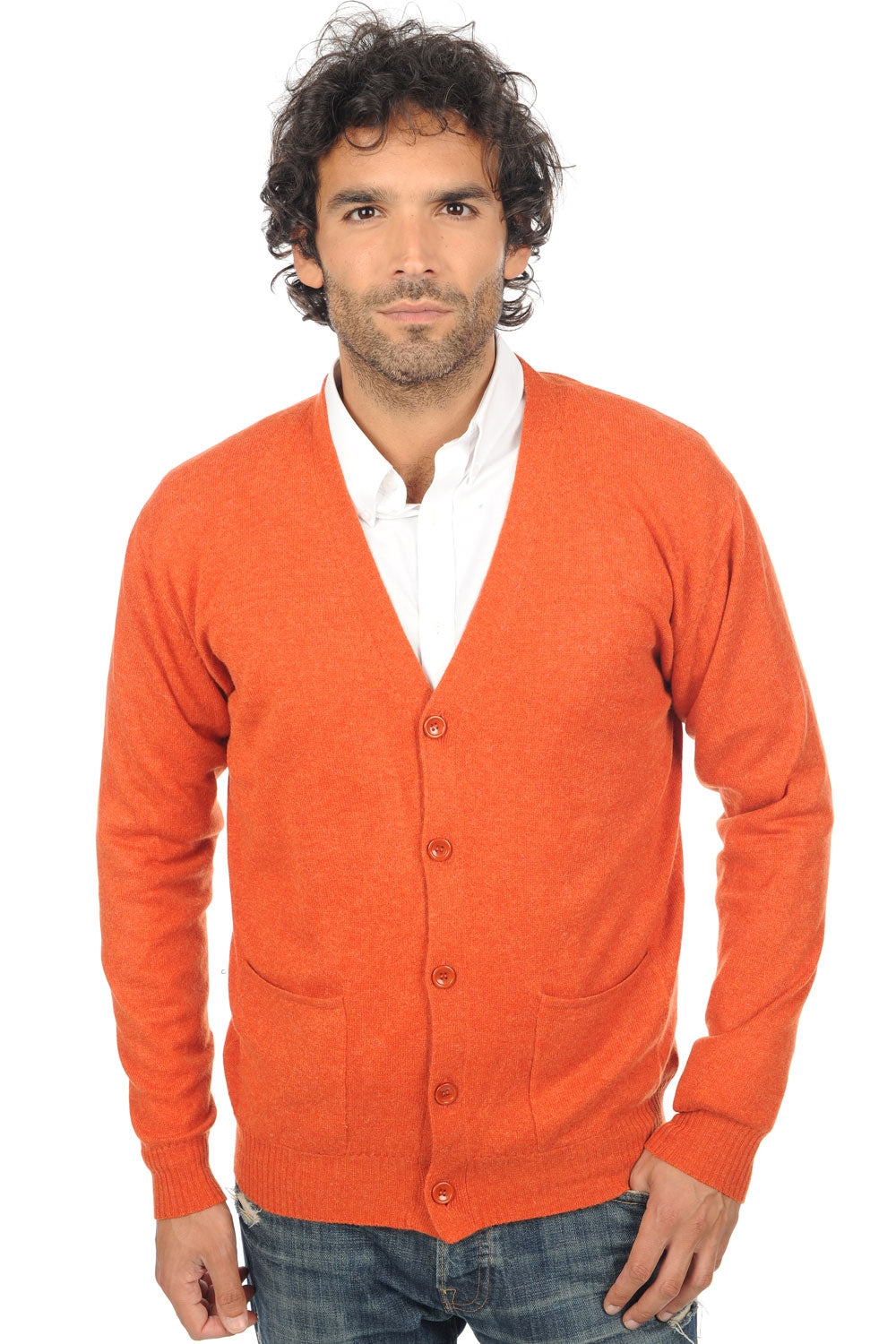 Yoni aus Kaschmir für Herren - paprika - Mahogany