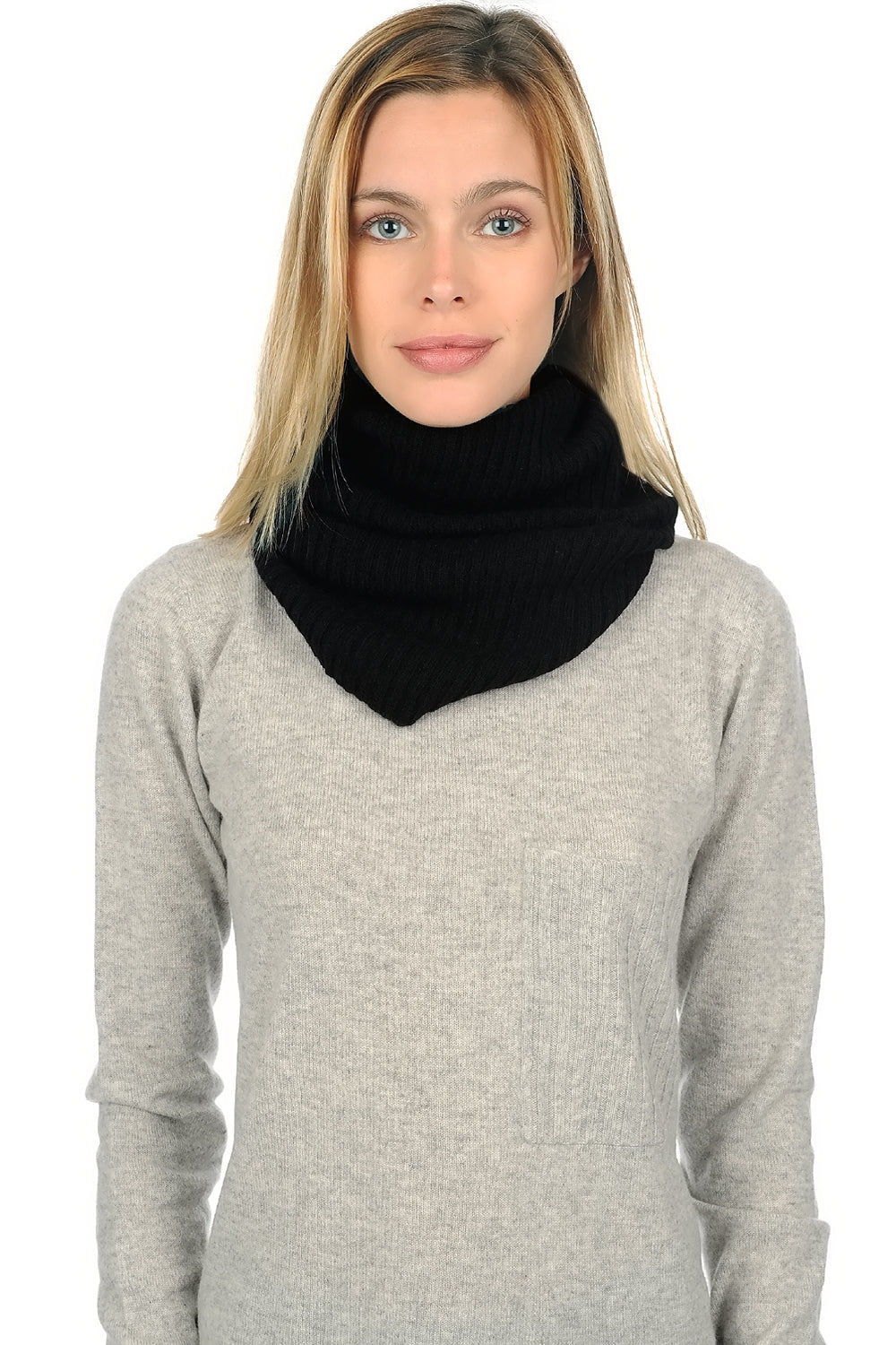 Cerise aus Kaschmir Damen - schwarz - Mahogany