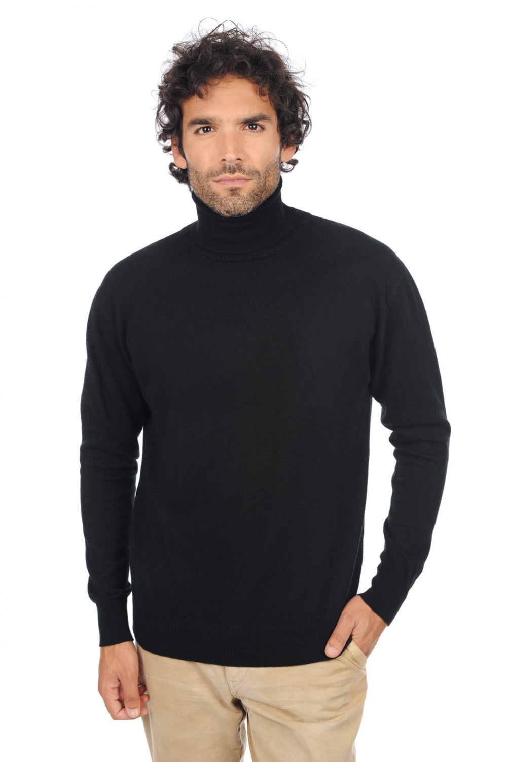 Edgar Premium Kaschmirpullover Herren - black - Mahogany